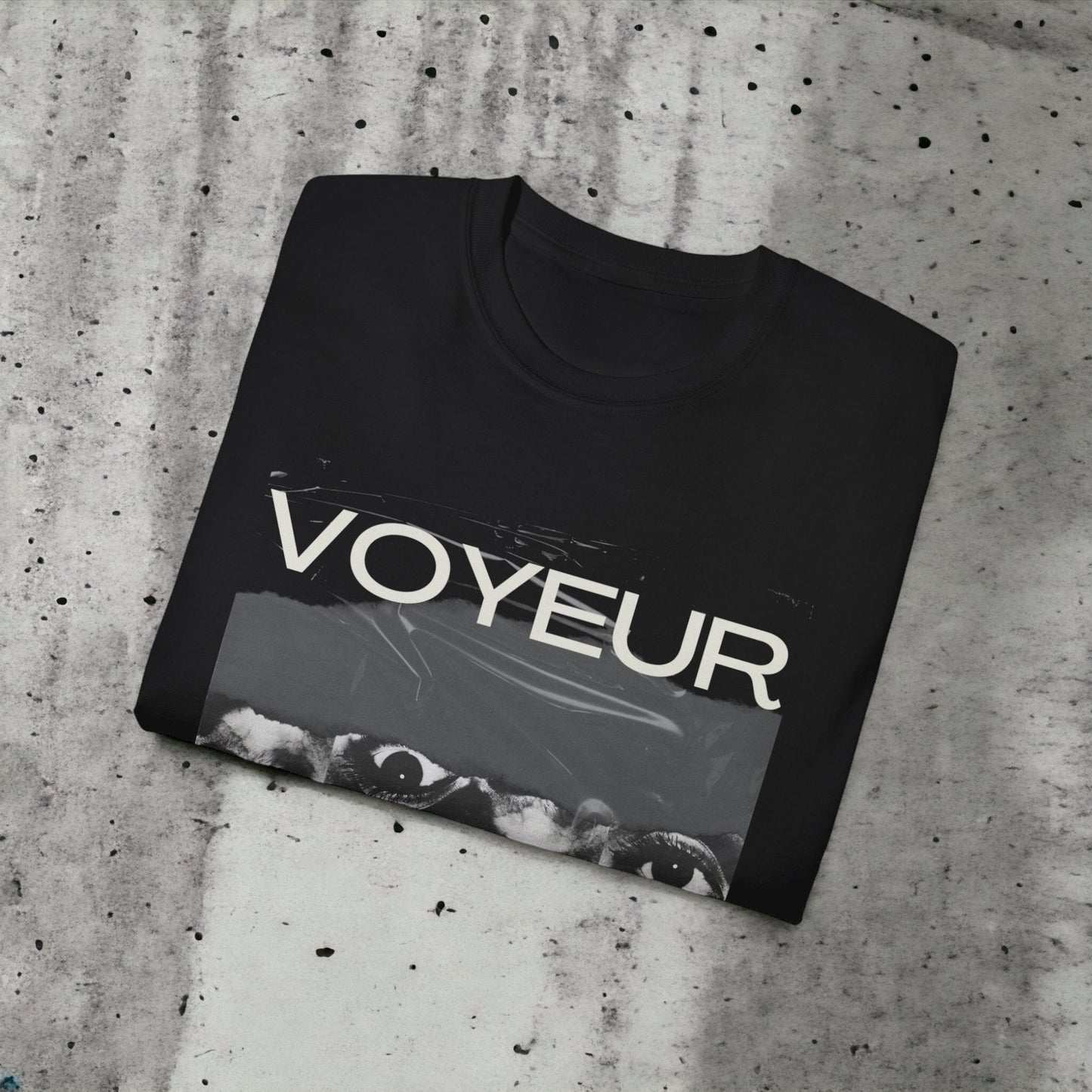 Voyeur - Unisex Ultra Cotton White or Black Tee