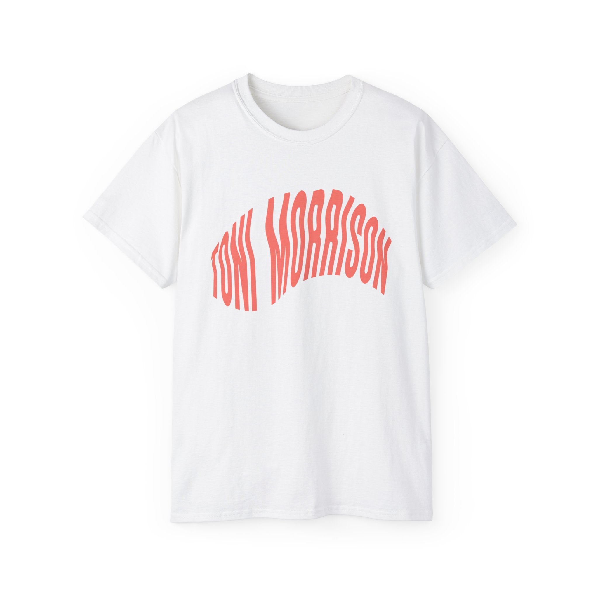 t-shirt unisexe 100% coton blanc Atelier 20h20 imprimé "toni morrison"