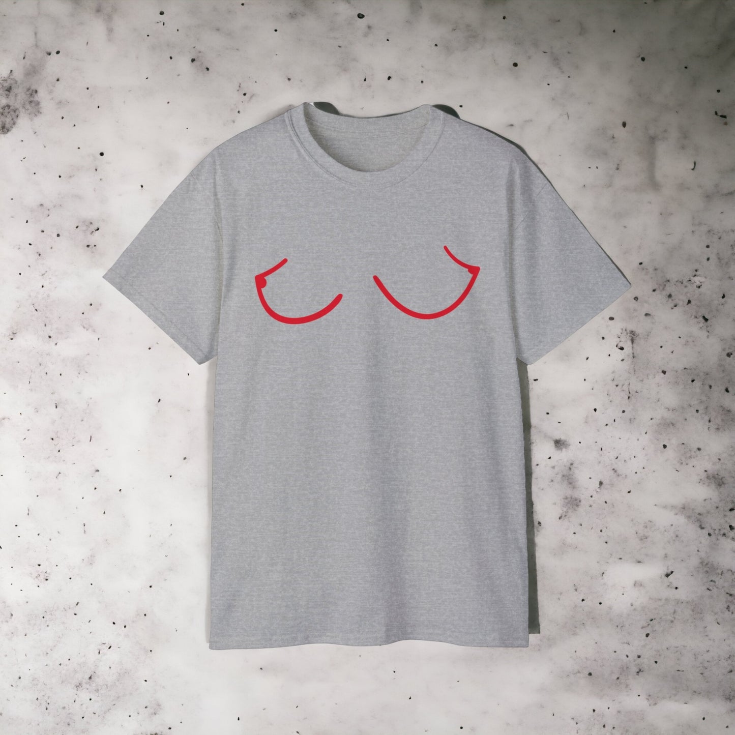 Boobs III - Unisex Ultra Cotton White, Grey or Pink Tee