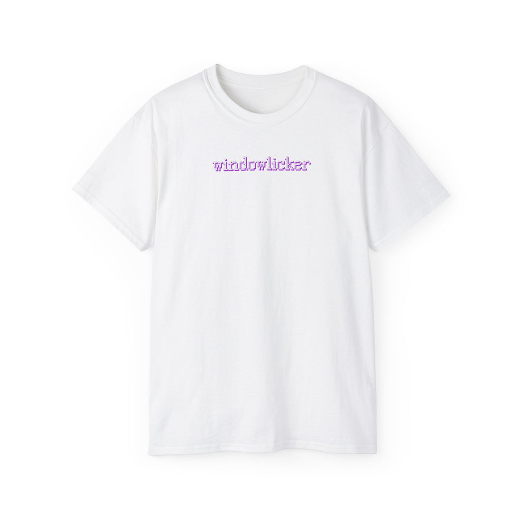 t-shirt unisexe 100% coton blanc avec imprimé windowlicker par Atelier 20h20 