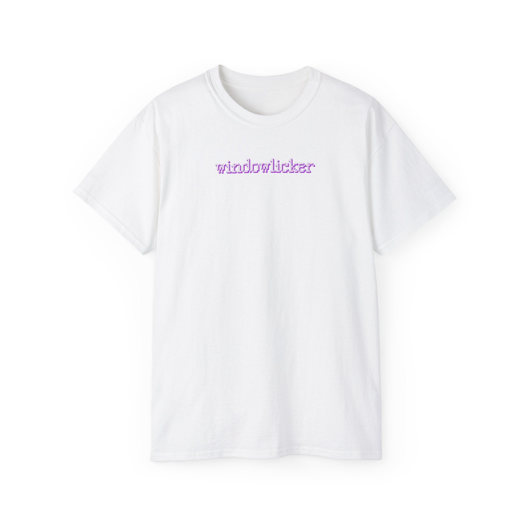 t-shirt unisexe 100% coton blanc avec imprimé windowlicker par Atelier 20h20 