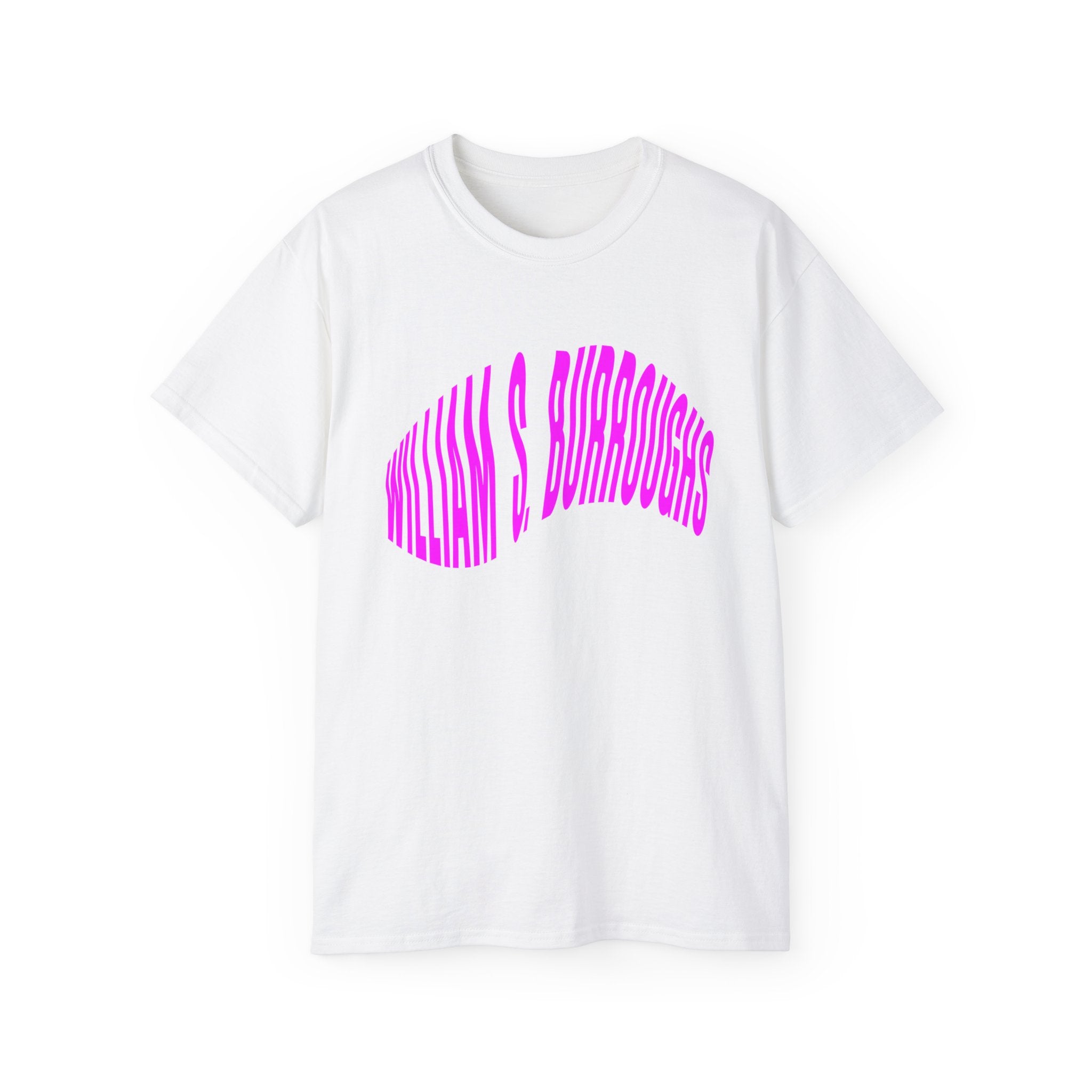 t-shirt unisexe 100% coton blanc Atelier 20h20 imprimé "william s burroughs"
