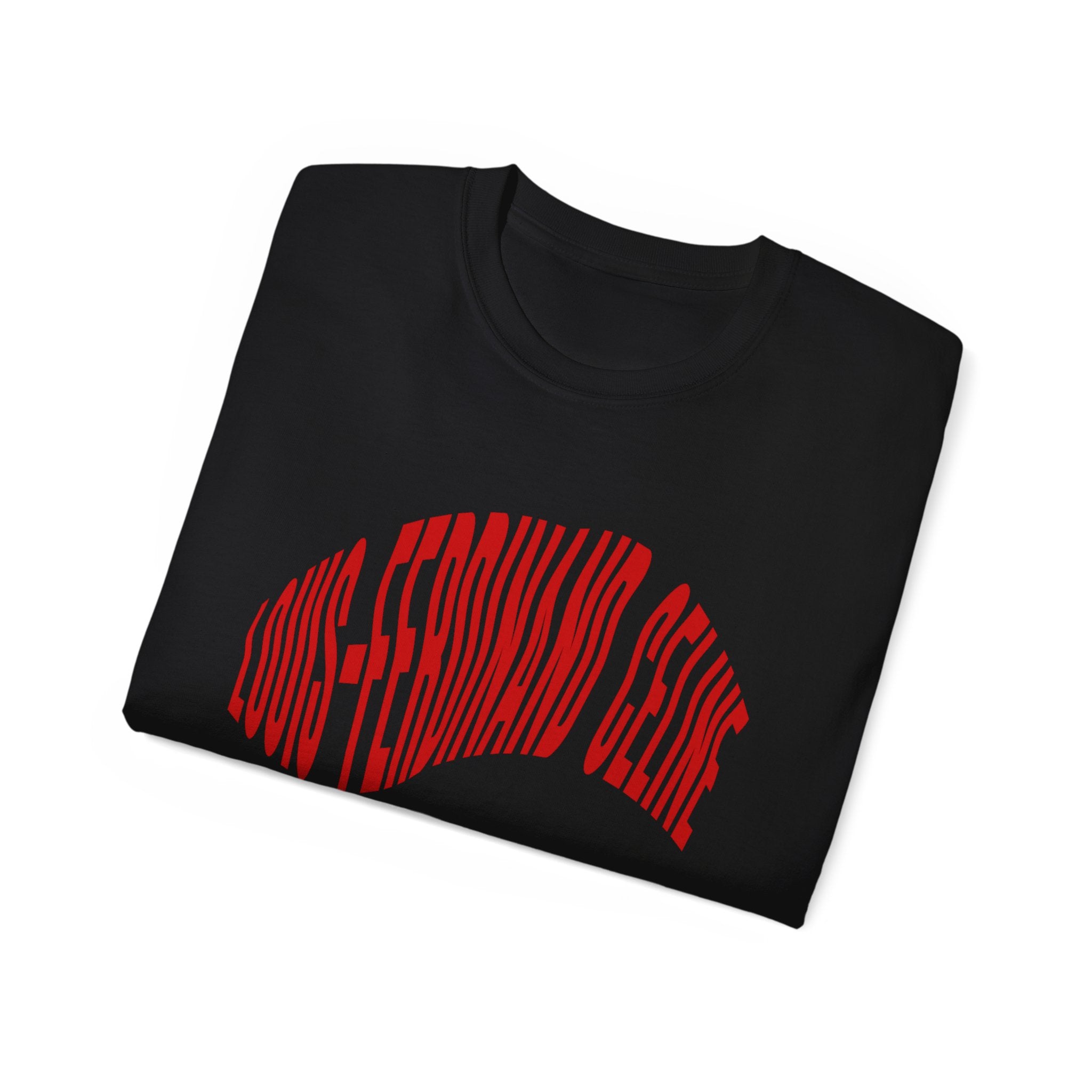 Louis-Ferdinand Céline – Unisex-T-Shirt aus Ultra-Baumwolle in Weiß, Schwarz oder Rot