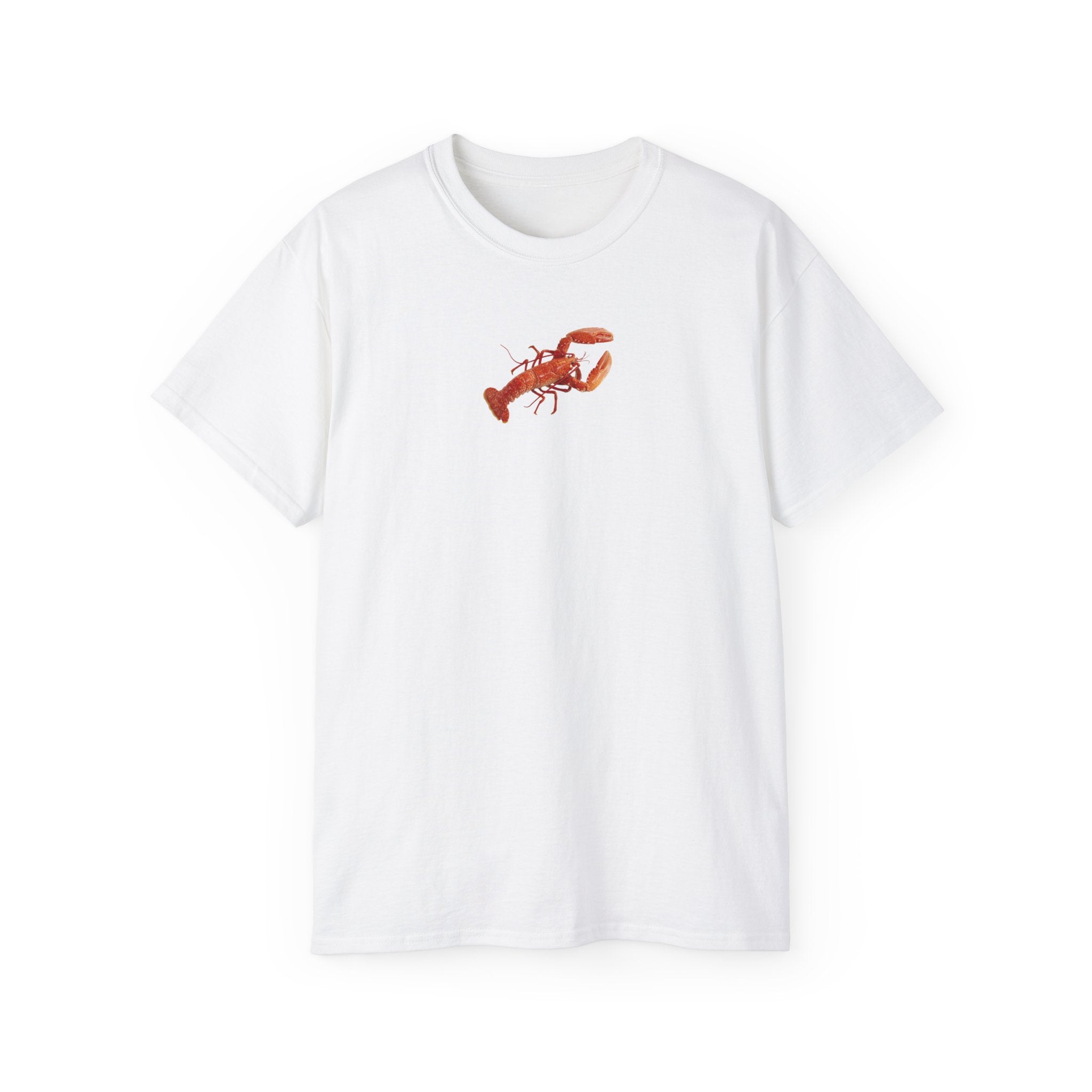 t-shirt unisexe 100% coton blanc Atelier 20h20 imprimé "homard"