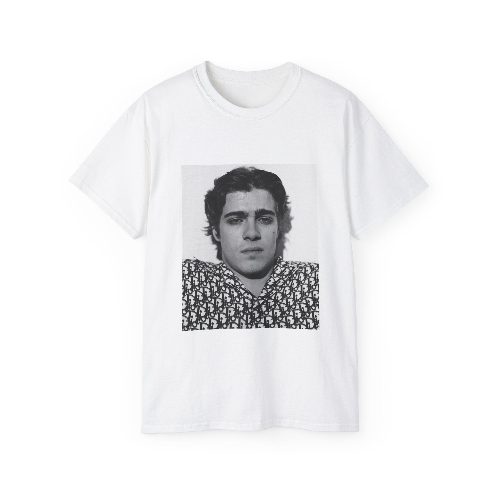 t-shirt unisexe 100% coton blanc avec imprimé lorenzo zurzolo par Atelier 20h20