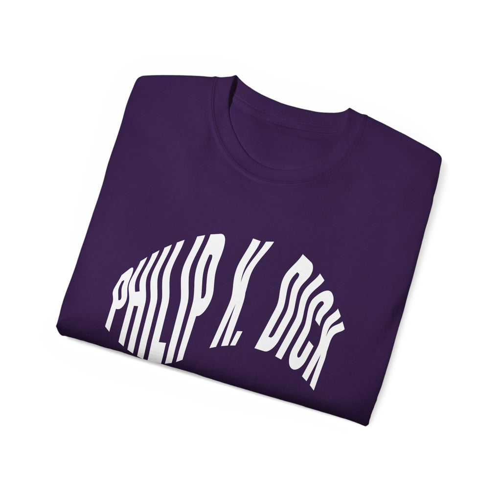 Philip K. Dick – Unisex-T-Shirt aus Ultra-Baumwolle in Weiß, Schwarz oder Lila