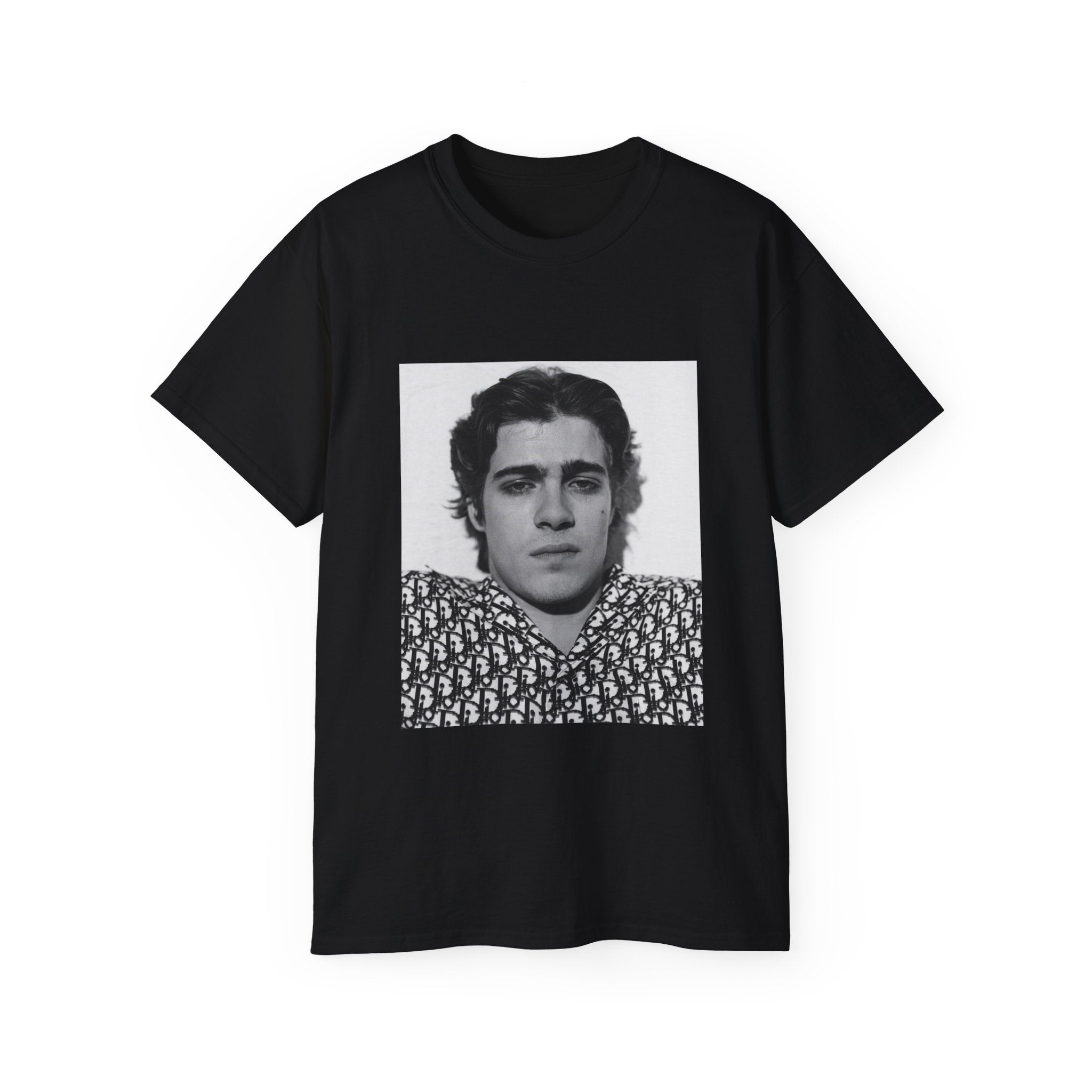 t-shirt unisexe 100% coton noir avec imprimé lorenzo zurzolo par Atelier 20h20