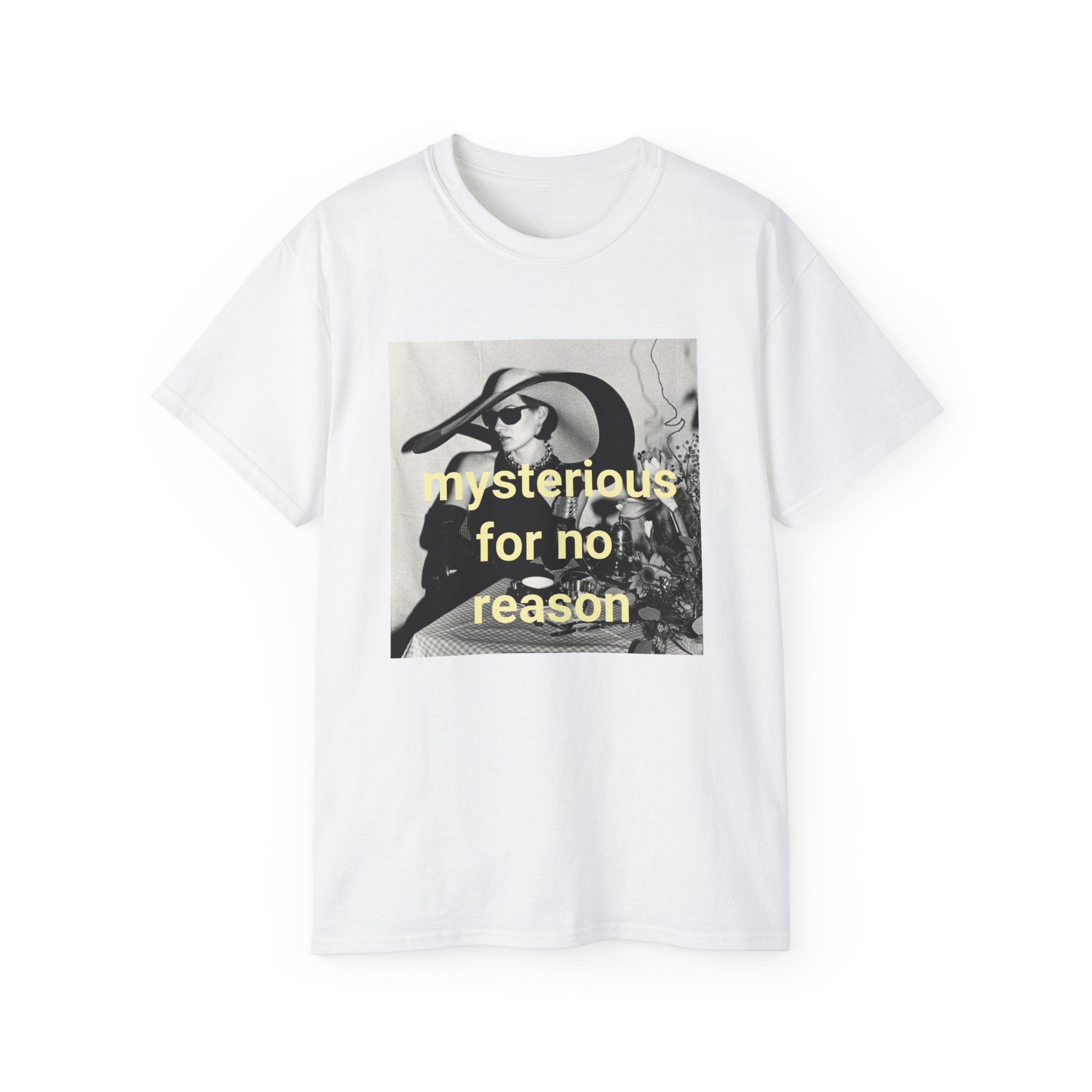 T shirt "Mysterious for no reason"