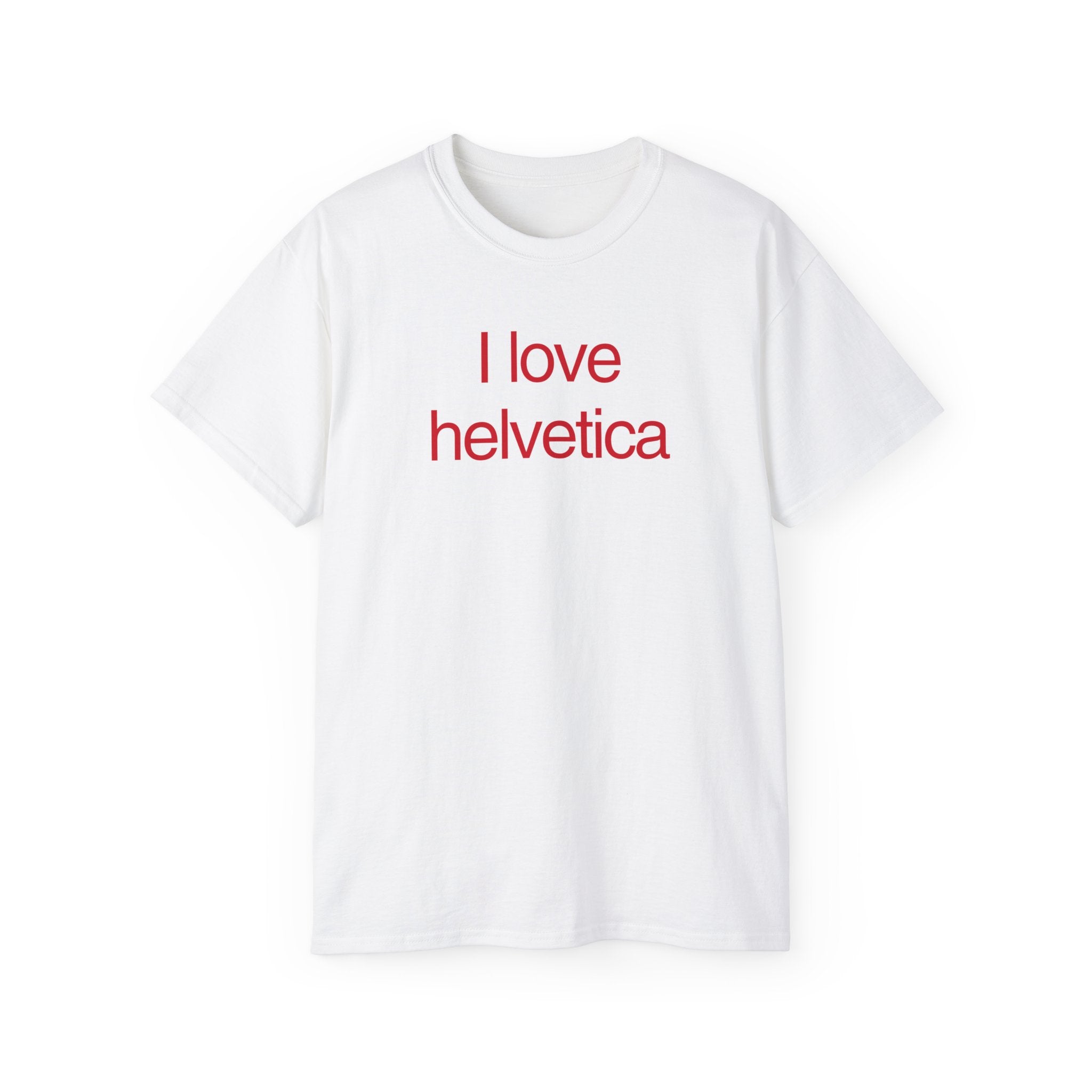 T-Shirt "I love helveltica"