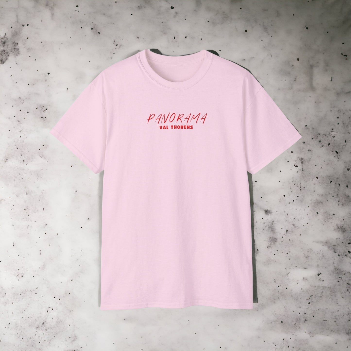 Panorama de Val Thorens - Unisex Ultra Cotton White, Pink, Black or Grey Tee