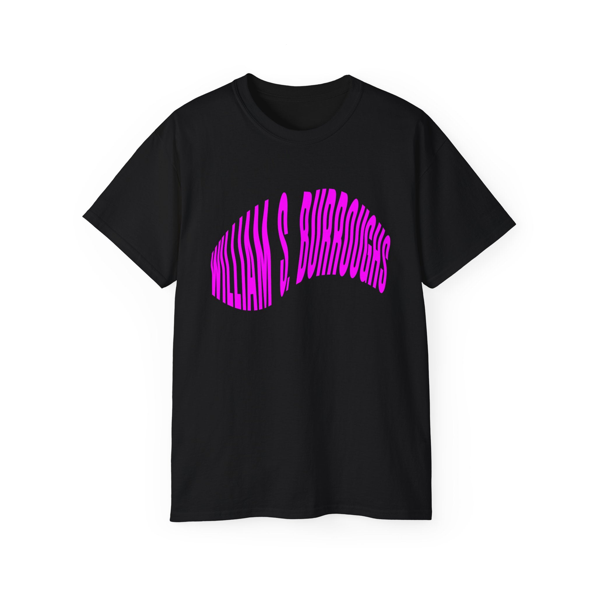 t-shirt unisexe 100% coton noir Atelier 20h20 imprimé "william s burroughs"