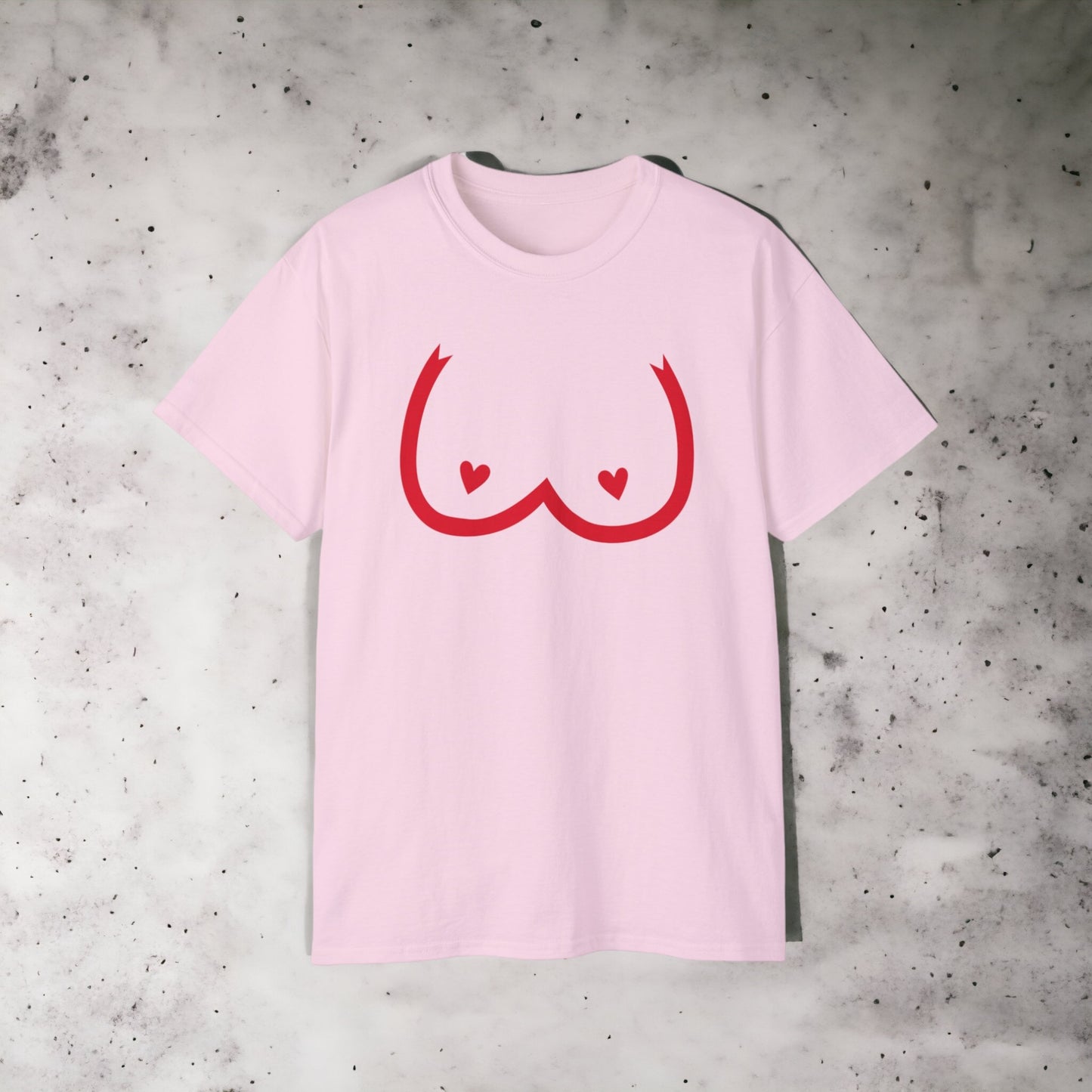 Boobs II - Unisex Ultra Cotton White, Grey or Pink Tee