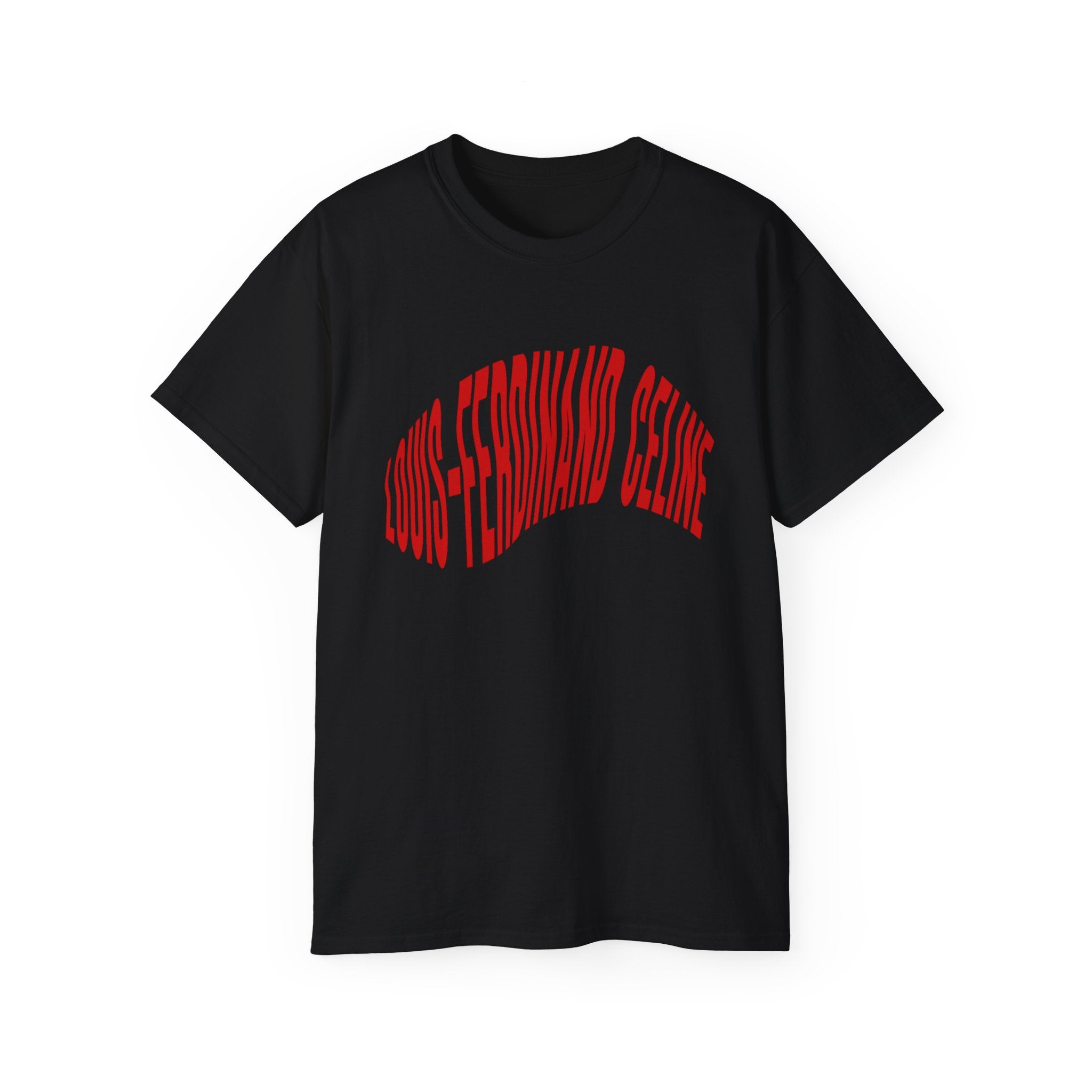 t-shirt unisexe 100% coton noir Atelier 20h20 imprimé "louis-ferdinand celine"