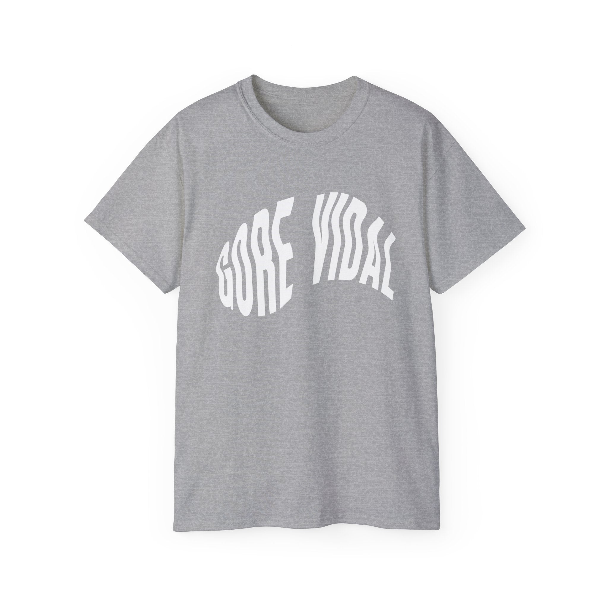 t-shirt unisexe 100% coton gris Atelier 20h20 imprimé "gore vidal"