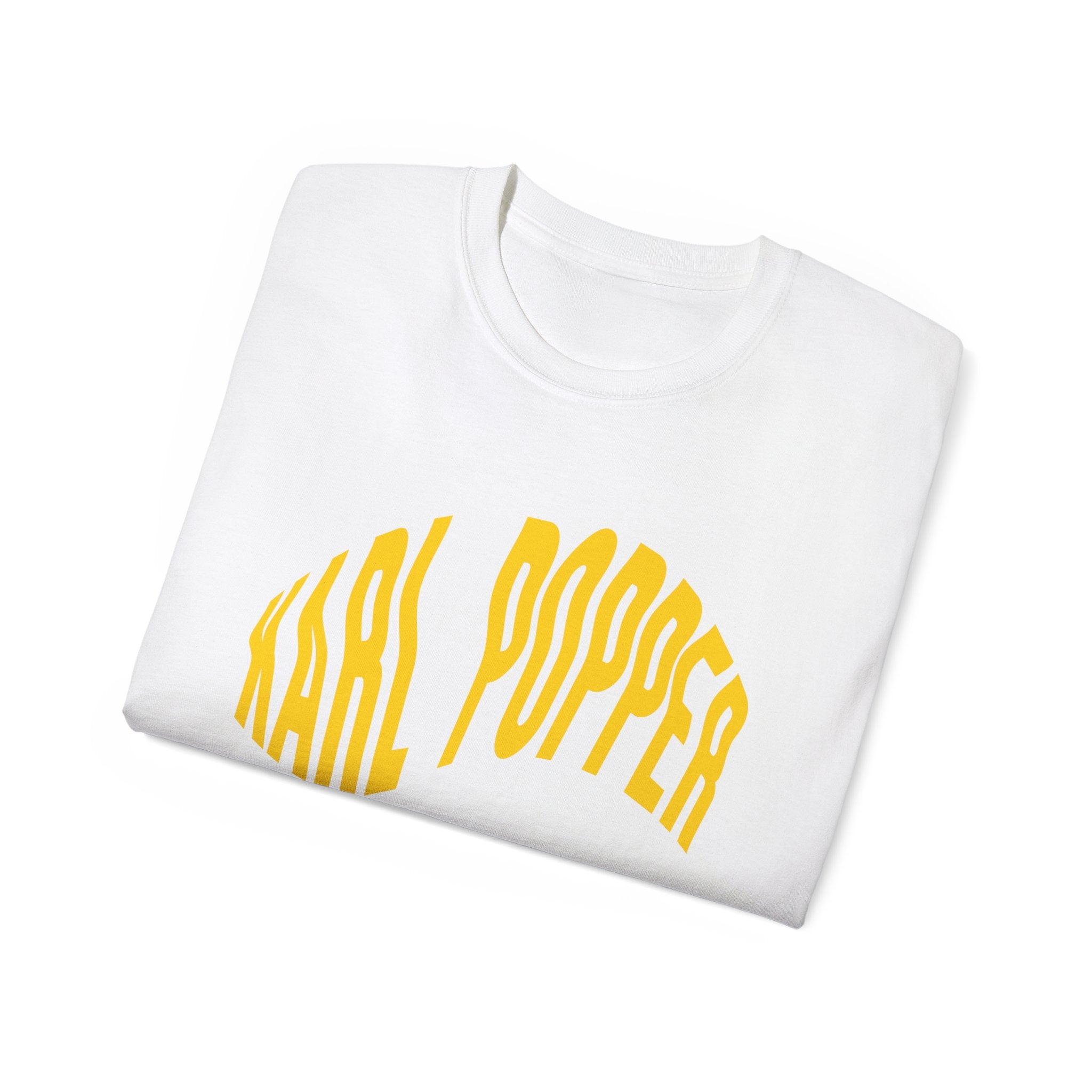 Karl Popper - Unisex Ultra Cotton Weiß, Schwarz oder Orange T-Shirt