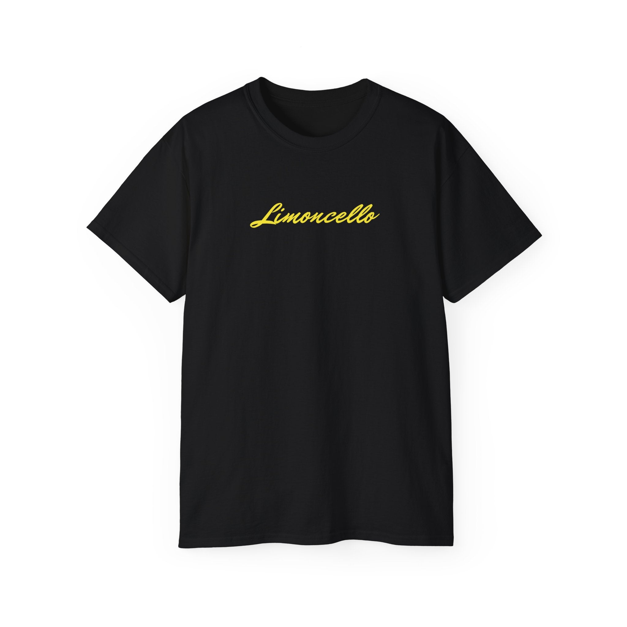 t-shirt unisexe 100% coton noir Atelier 20h20 imprimé "limoncello"