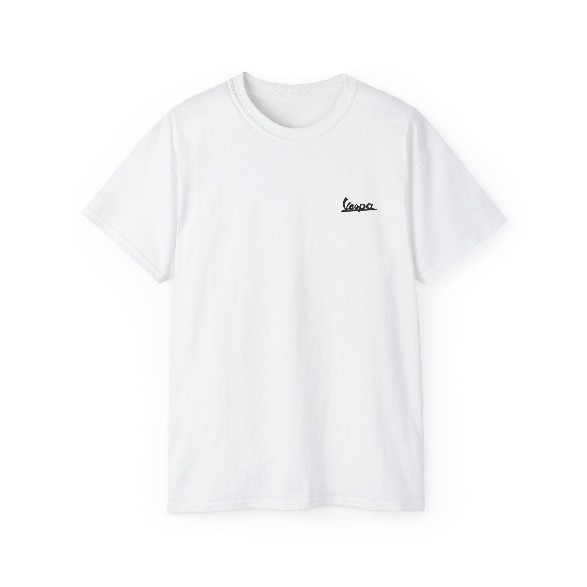 t-shirt unisexe 100% coton blanc avec imprimé vespa par Atelier 20h20