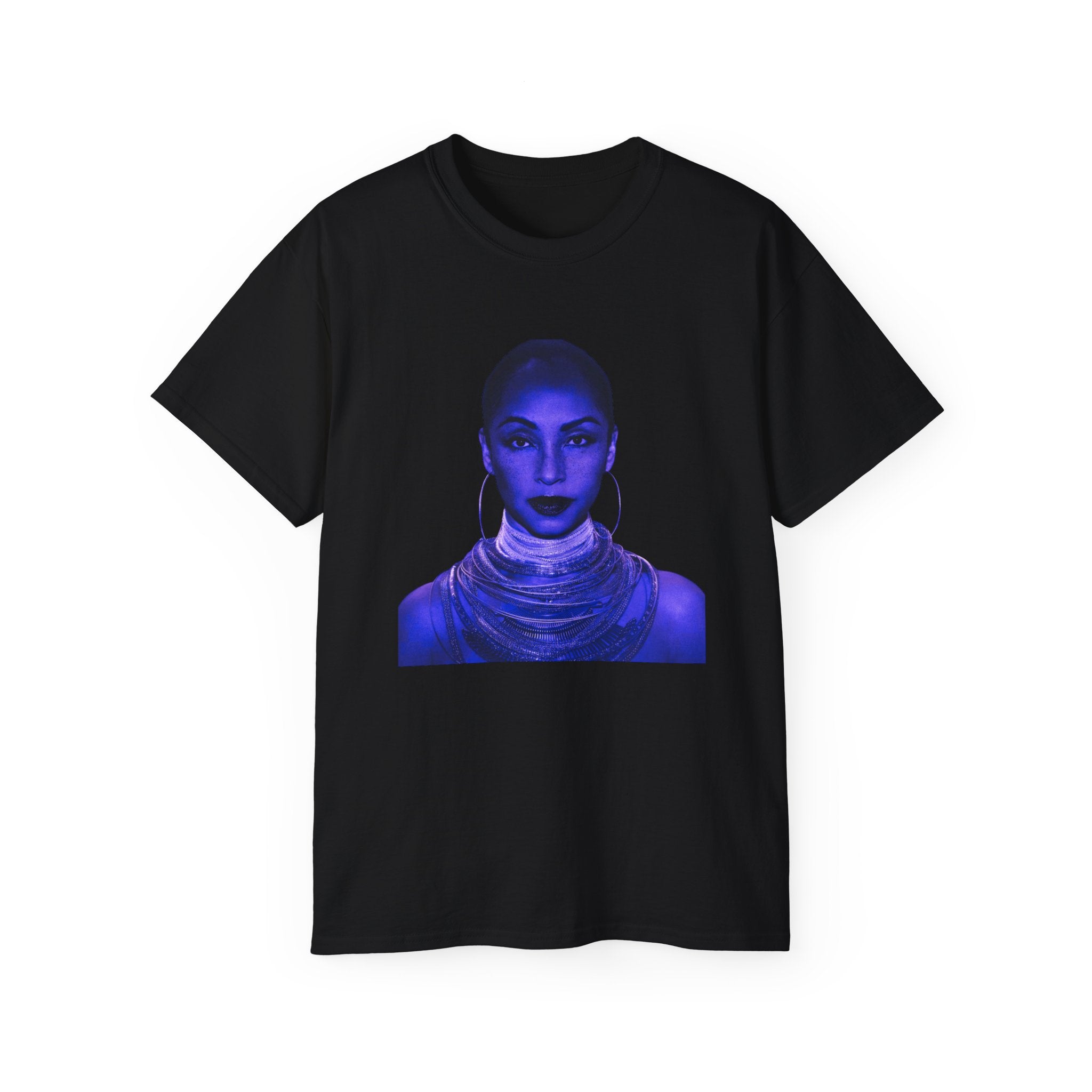 t-shirt unisexe 100% coton noir Atelier 20h20 imprimé "sade violet"