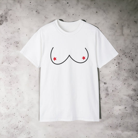 Boobs - Unisex Ultra Cotton White, Grey or Pink Tee