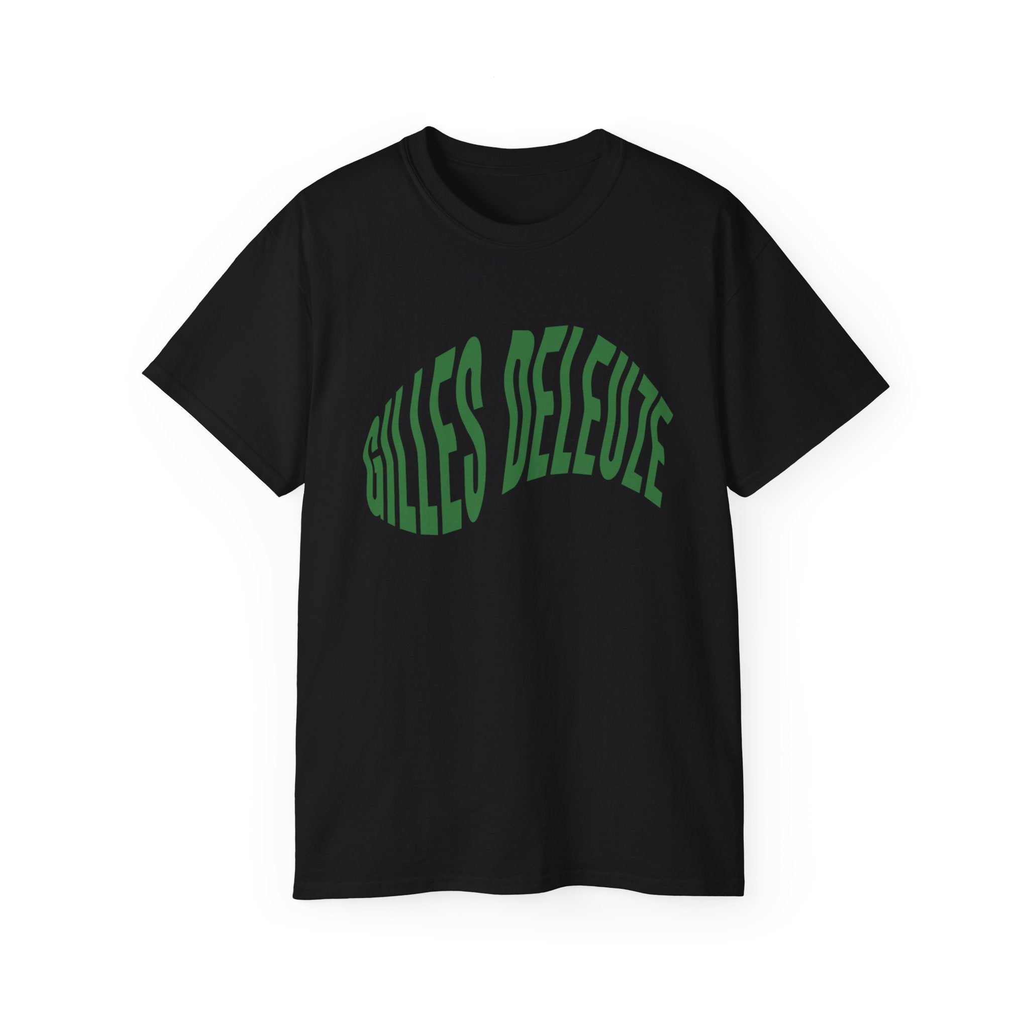 t-shirt unisexe 100% coton noir Atelier 20h20 imprimé "Gilles Deuleuze"