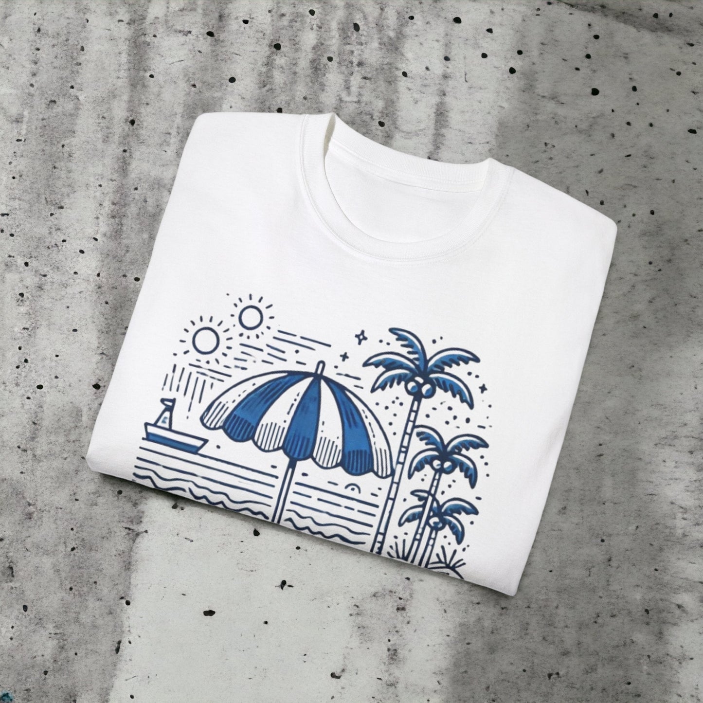 Beach & chill - Unisex Ultra Cotton White Tee