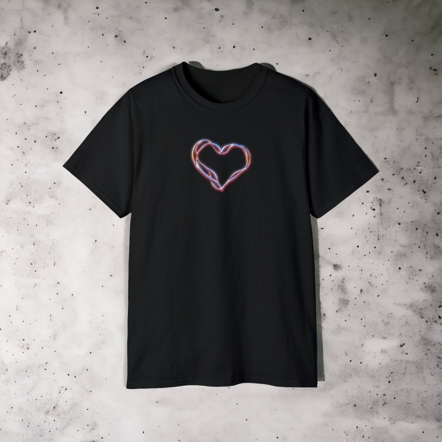 Art 3D Tribal Heart - Unisex Ultra Cotton Black, White or Light Pink Tee