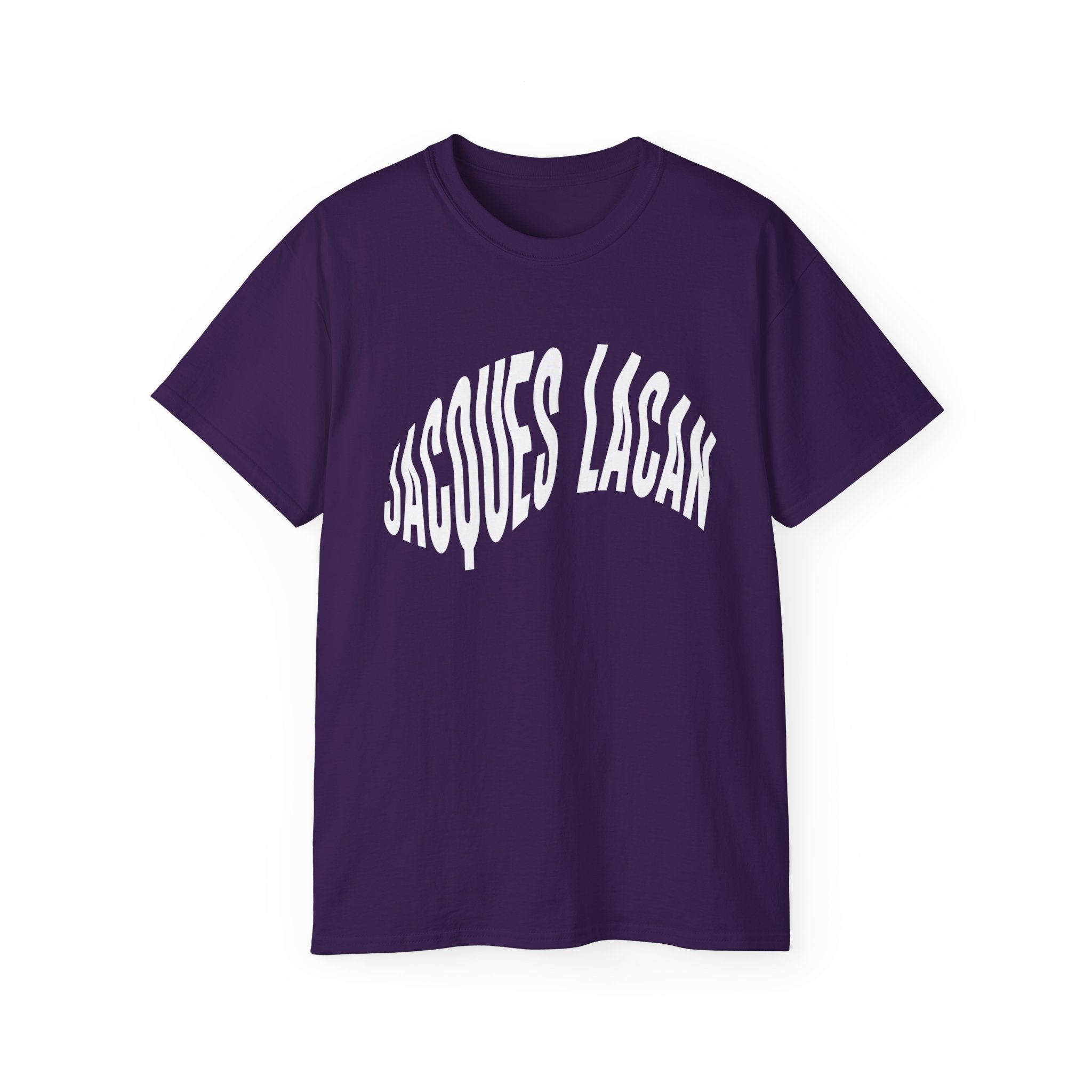t-shirt unisexe 100% coton violet Atelier 20h20 imprimé "jacques lacan"