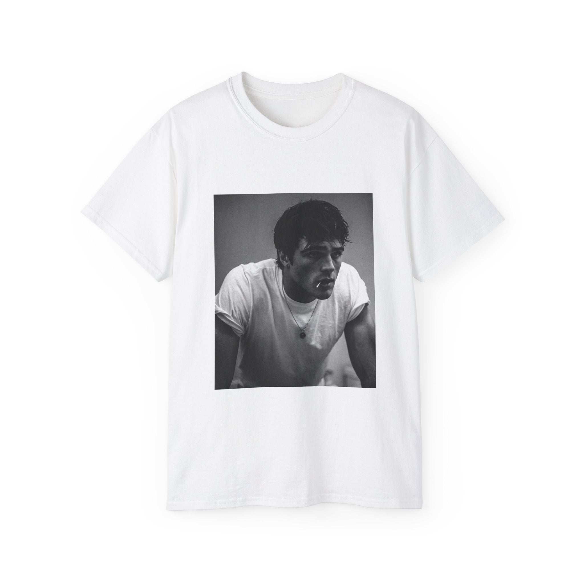 t-shirt unisexe 100% coton blanc avec imprimé jacob elordi par Atelier 20h20
