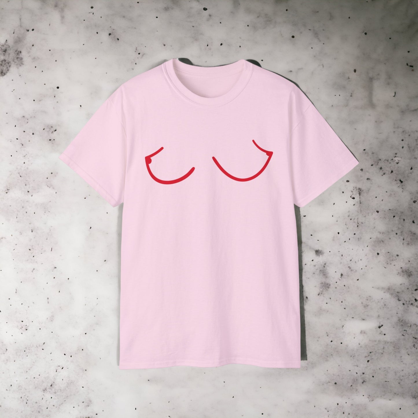 Boobs III - Unisex Ultra Cotton White, Grey or Pink Tee