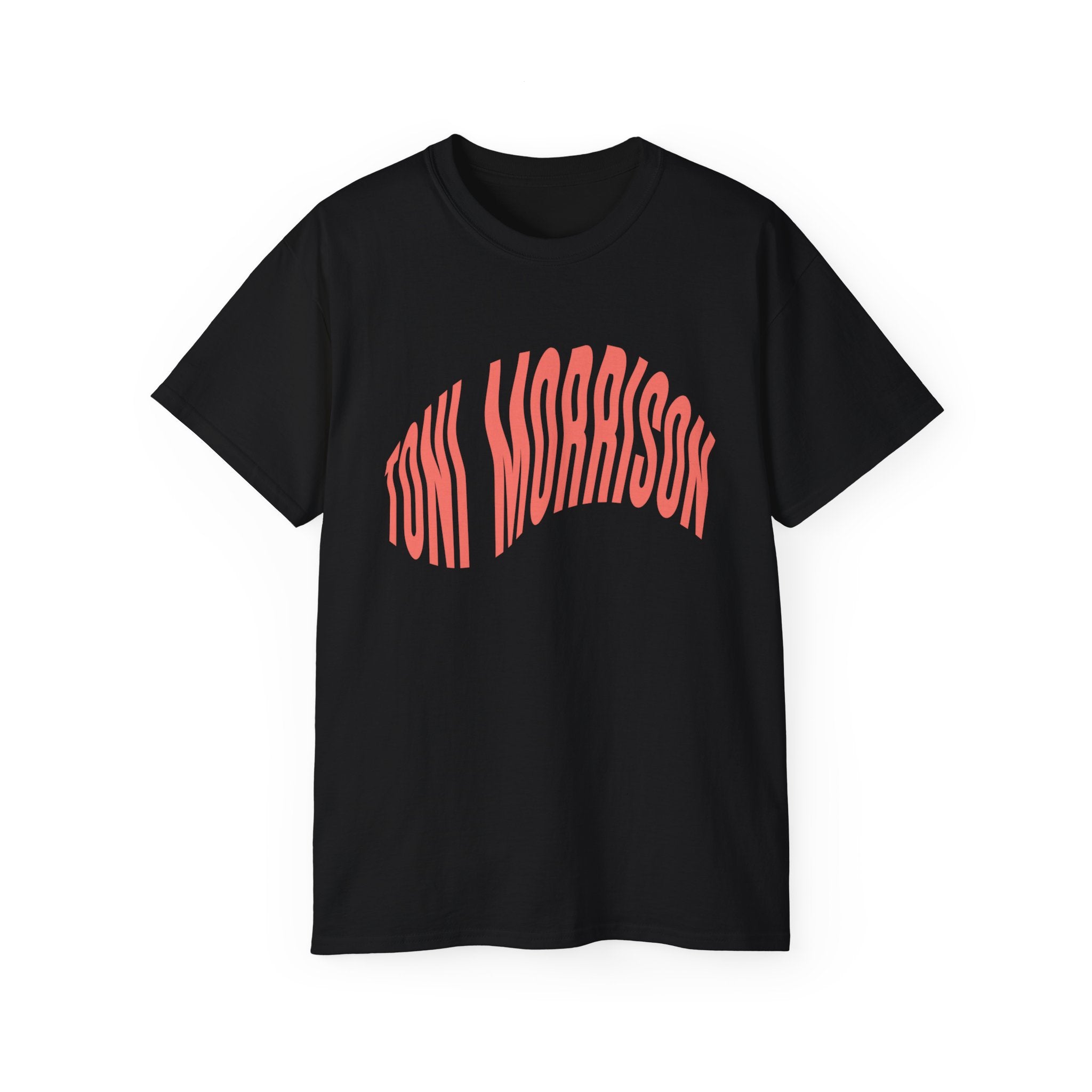 t-shirt unisexe 100% coton noir Atelier 20h20 imprimé "toni morrison"
