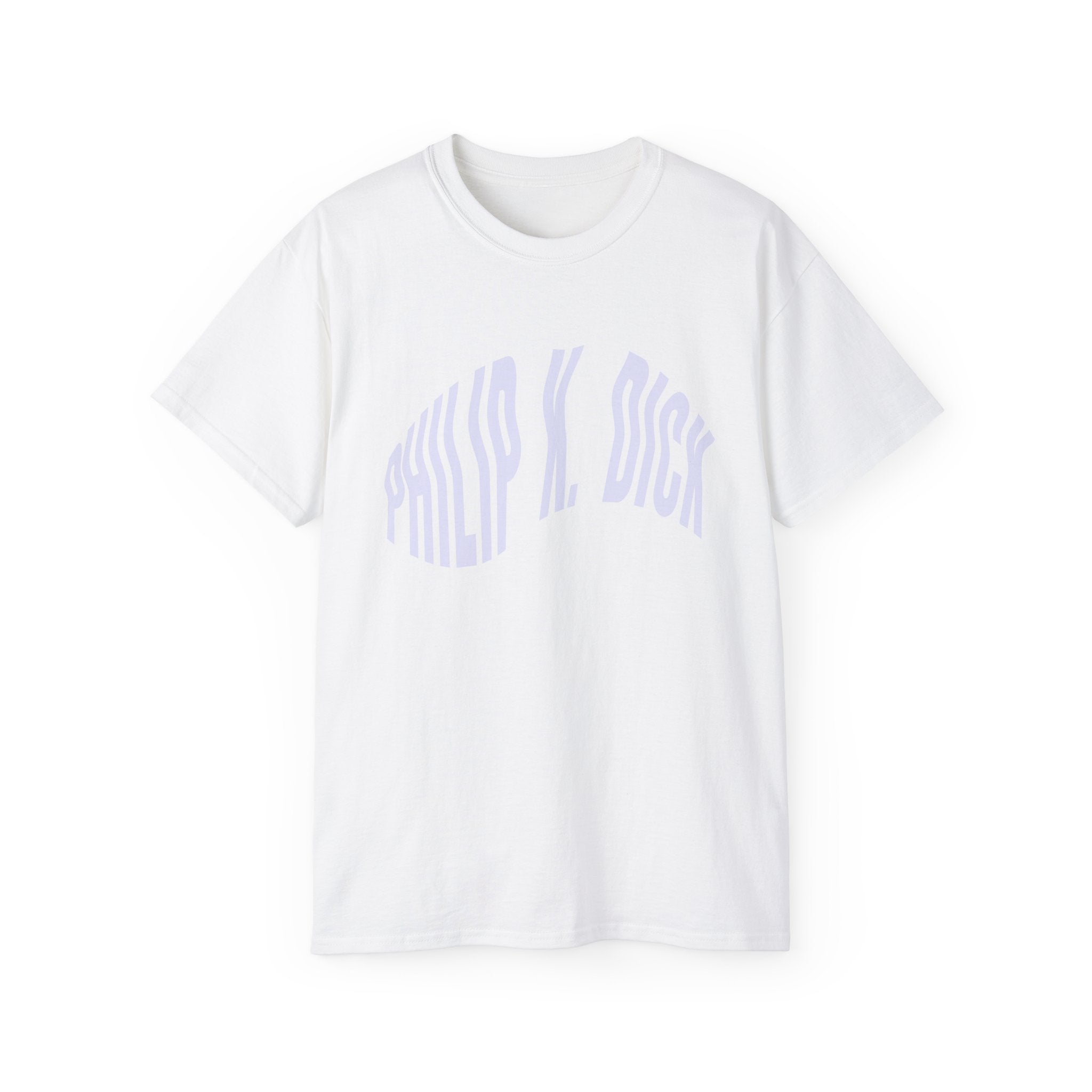 t-shirt unisexe 100% coton blanc Atelier 20h20 imprimé "philip k. dick"