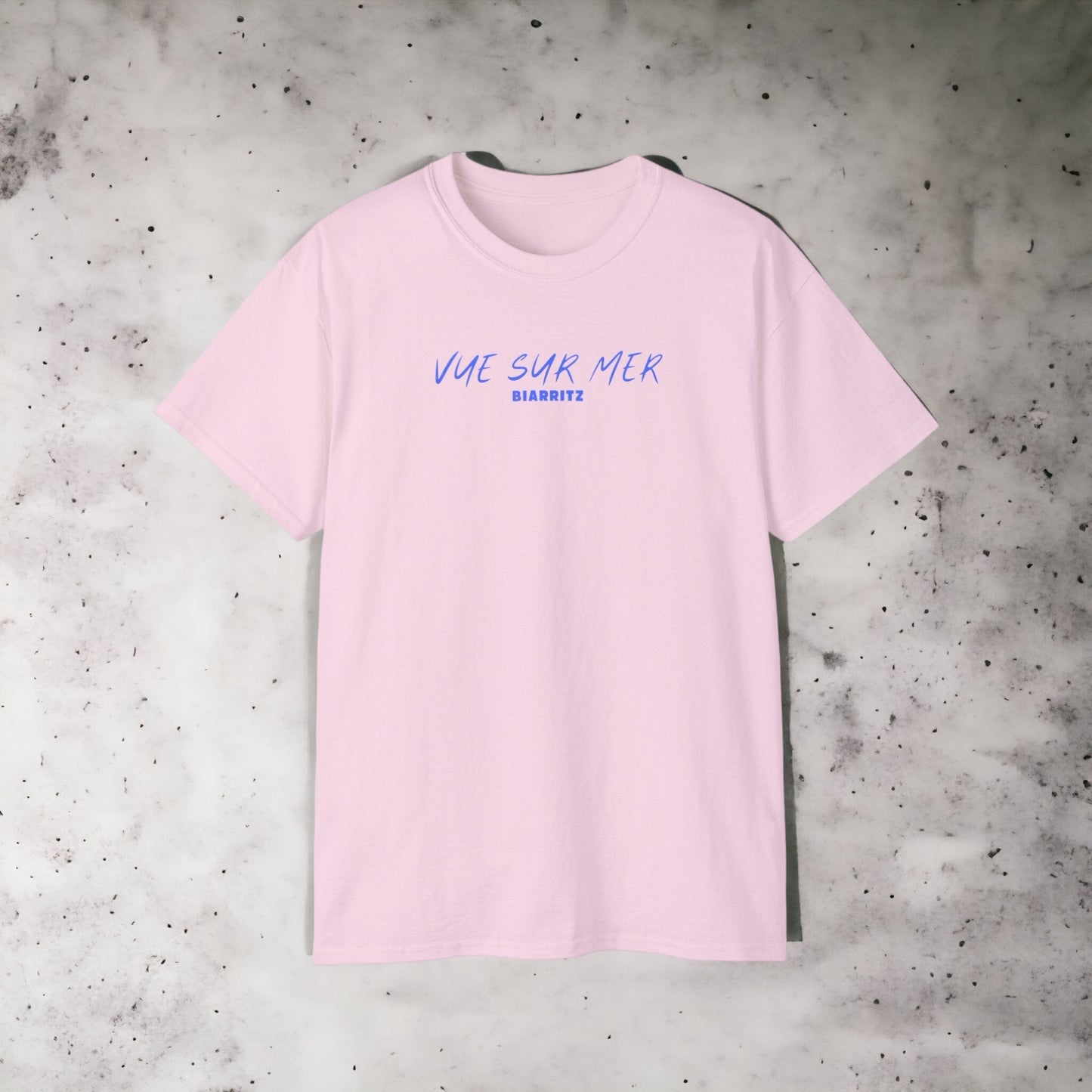 Vue de Biarritz - Unisex Ultra Cotton White, Pink, Black or Grey Tee