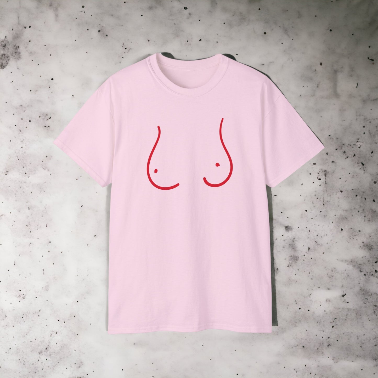 Boobs IV - Unisex Ultra Cotton White, Grey or Pink Tee