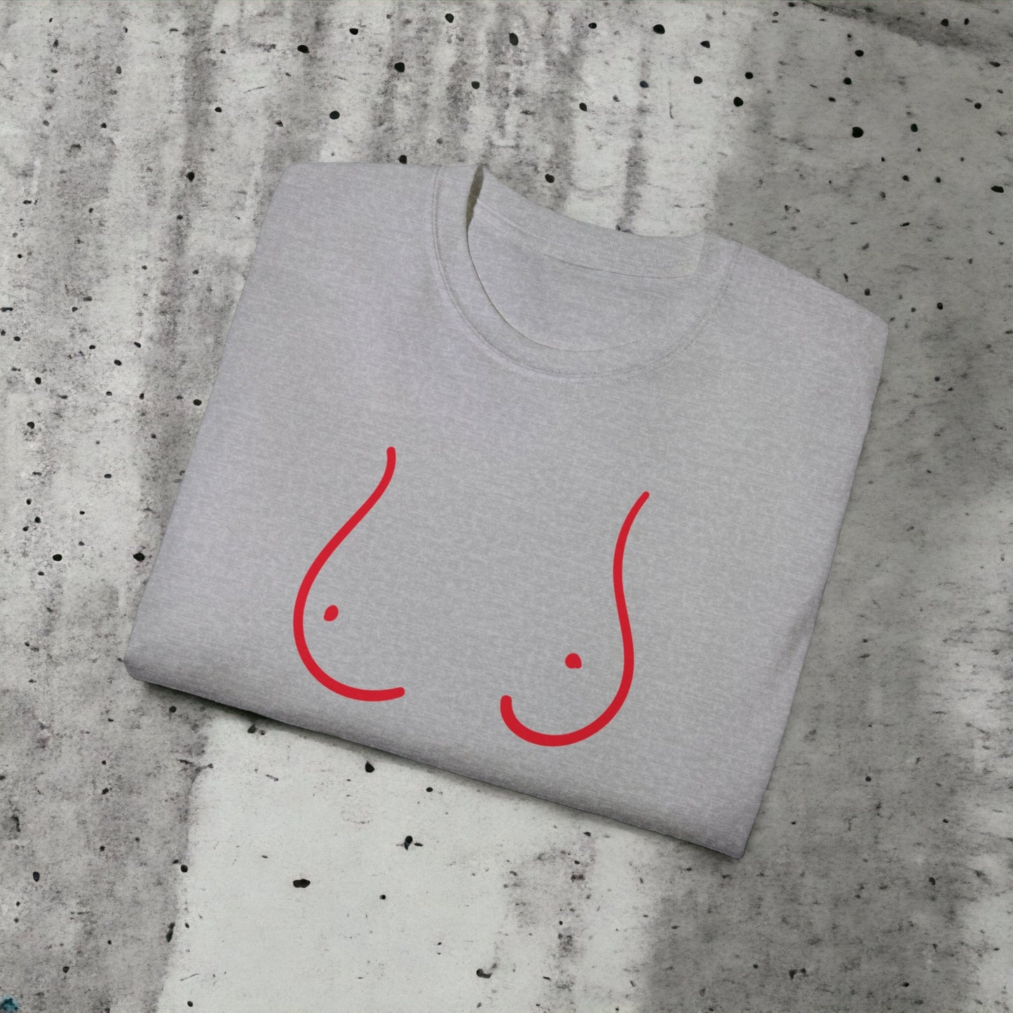 Boobs IV - Unisex Ultra Cotton White, Grey or Pink Tee