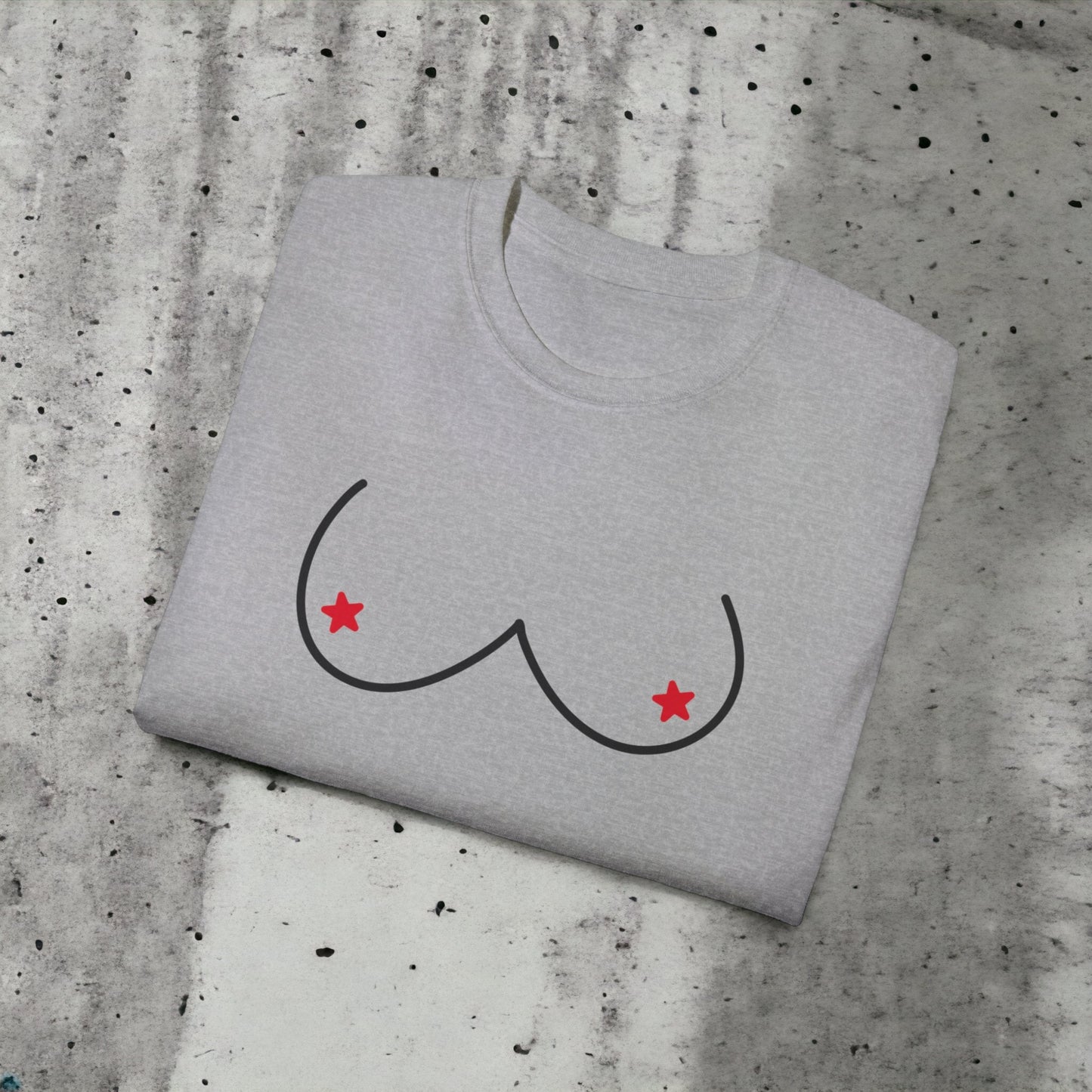 Boobs - Unisex Ultra Cotton White, Grey or Pink Tee