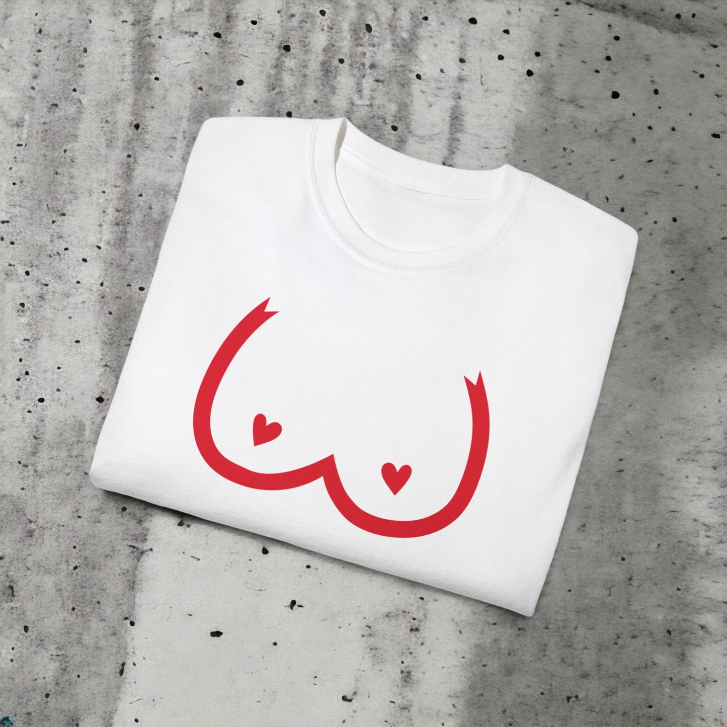 Boobs II - Unisex Ultra Cotton White, Grey or Pink Tee