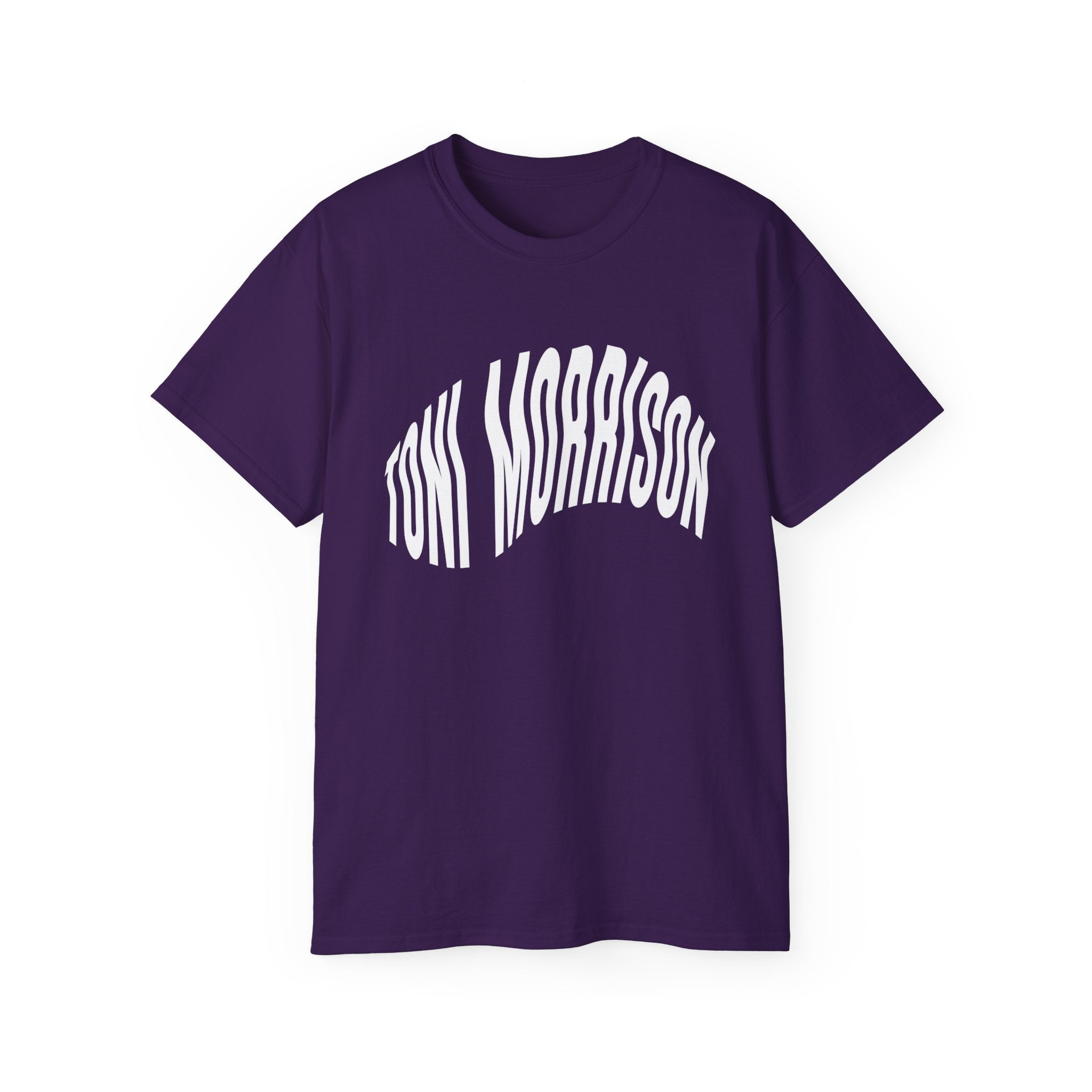 t-shirt unisexe 100% coton violet Atelier 20h20 imprimé "toni morrison"