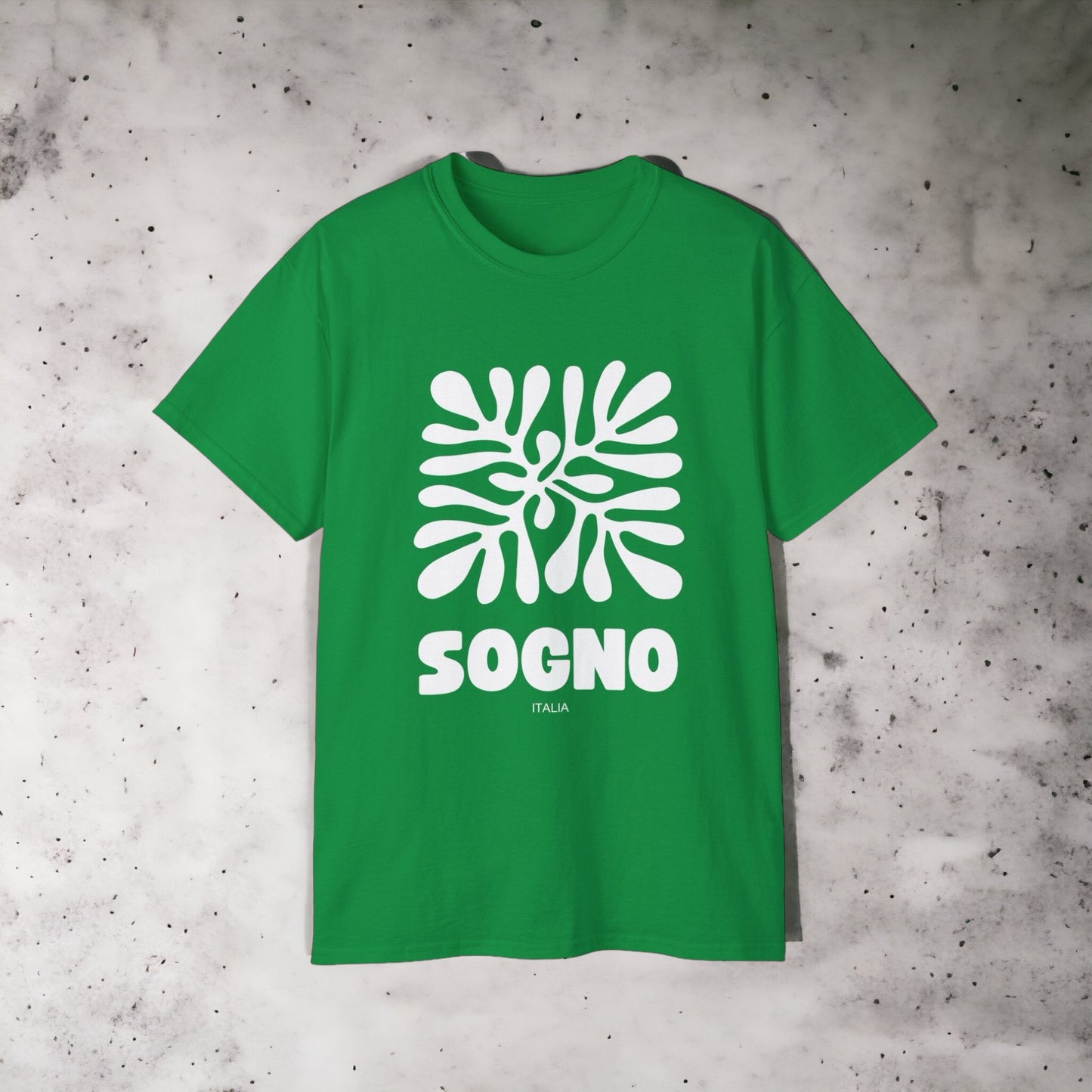 Sogno - Unisex Ultra Cotton White, Pink, Orange, Blue, Purple, Red, Green, Black or Grey Tee