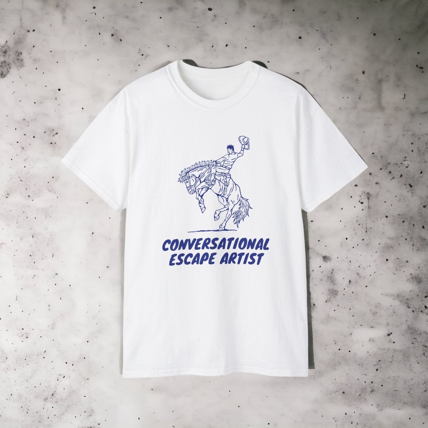 Conversational Escape Artist - Unisex Ultra Cotton White Tee