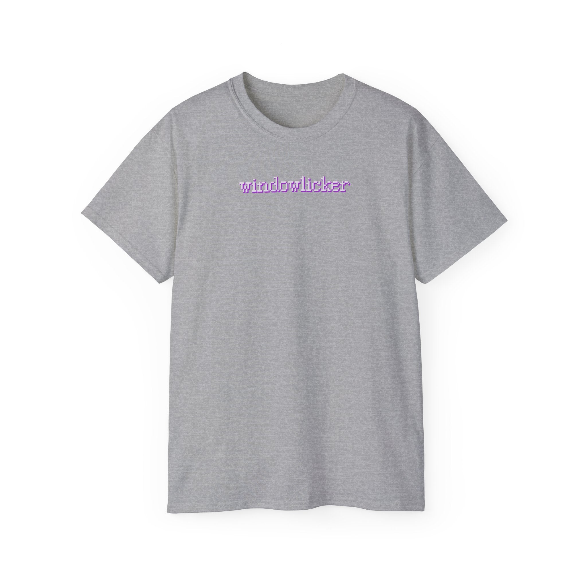 t-shirt unisexe 100% coton gris avec imprimé windowlicker par Atelier 20h20 