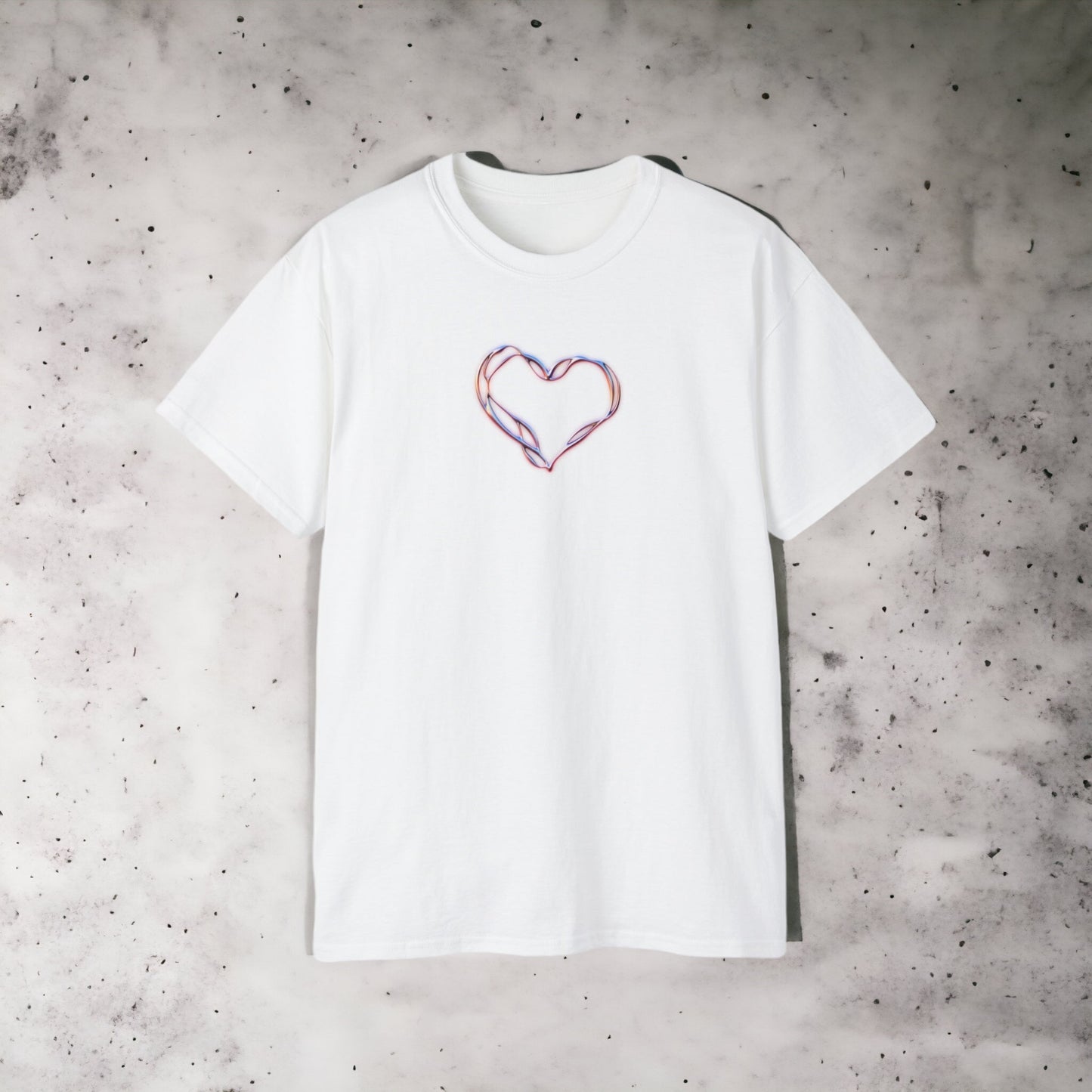 Art 3D Tribal Heart - Unisex Ultra Cotton Black, White or Light Pink Tee