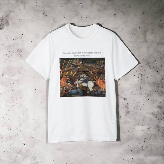 Arte - Paolo Ucello, The Battle of San Romano - Unisex Ultra Cotton White Tee