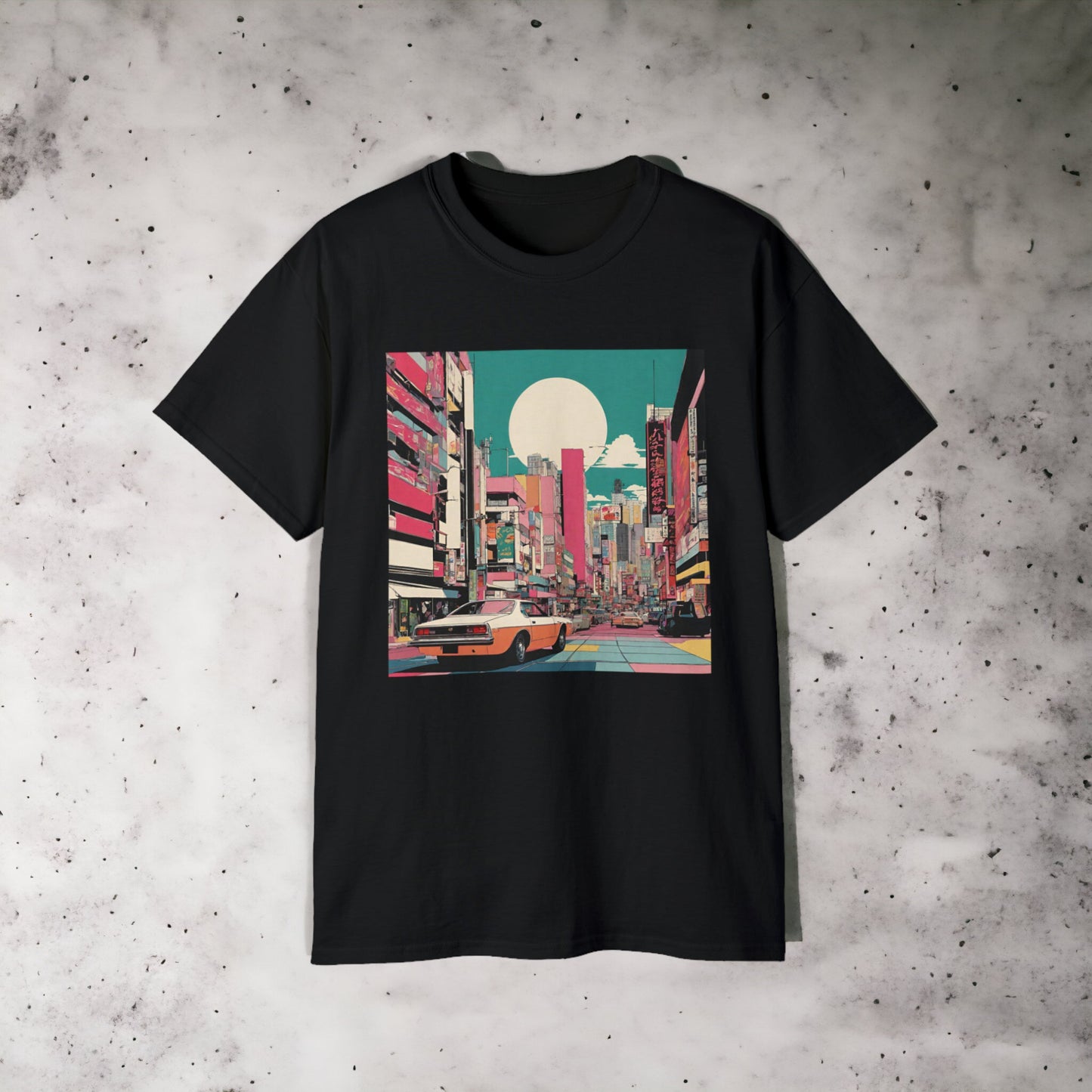 City Pop VII - Unisex Ultra Cotton Black or White Tee