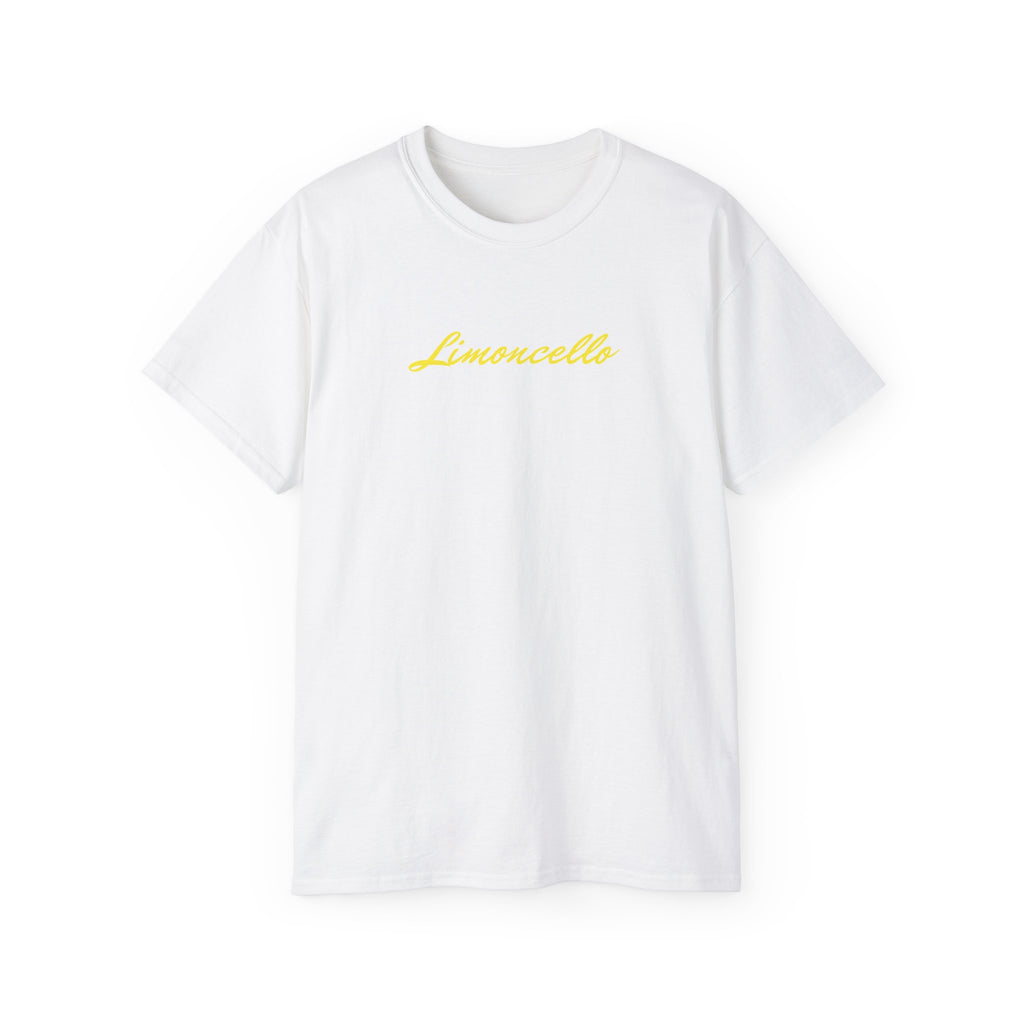 t-shirt unisexe 100% coton blanc Atelier 20h20 imprimé "limoncello"
