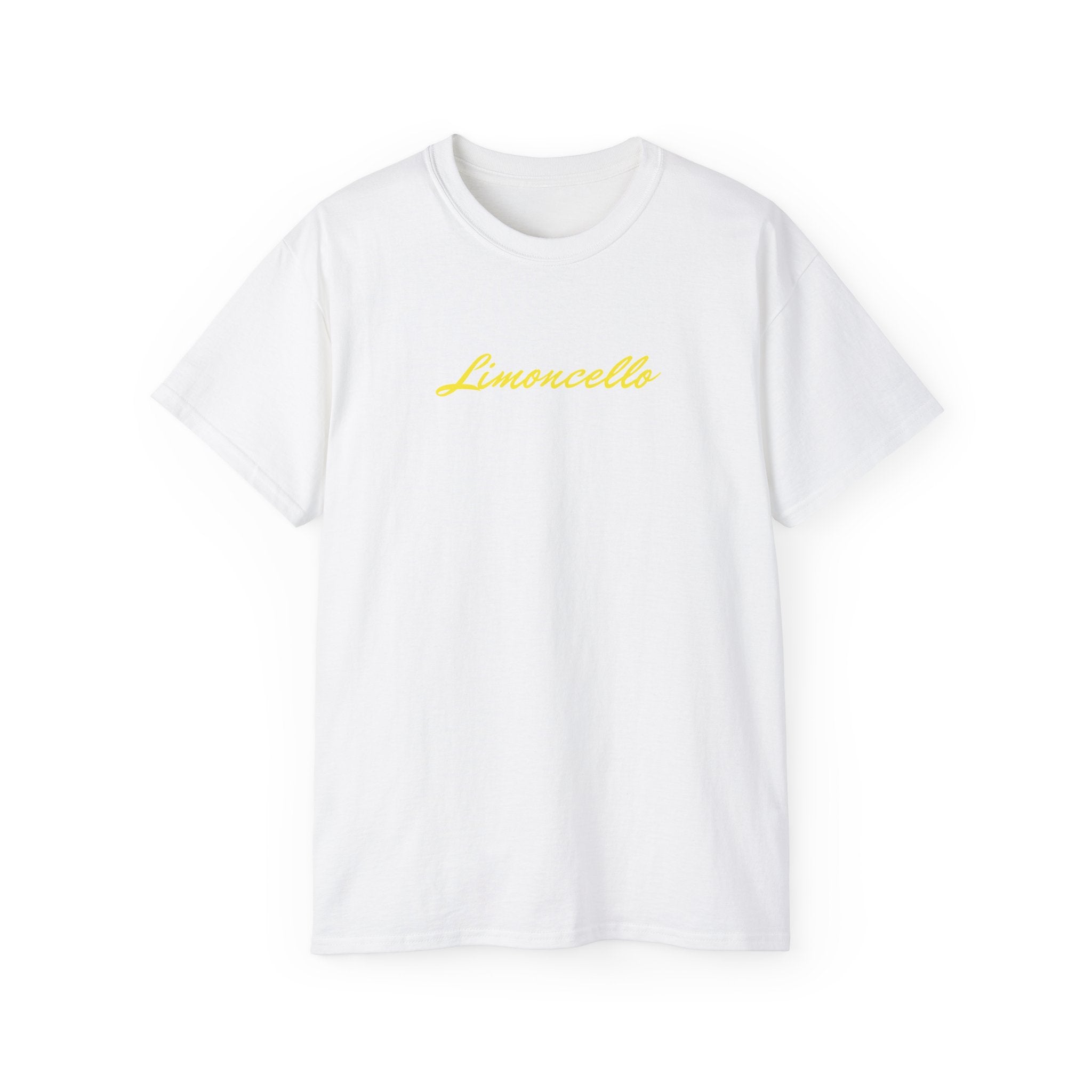 t-shirt unisexe 100% coton blanc Atelier 20h20 imprimé "limoncello"