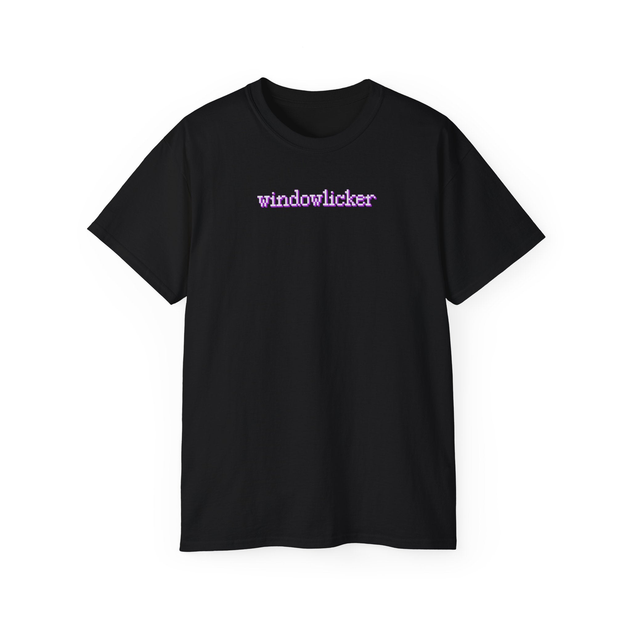 t-shirt unisexe 100% coton noir avec imprimé windowlicker par Atelier 20h20 