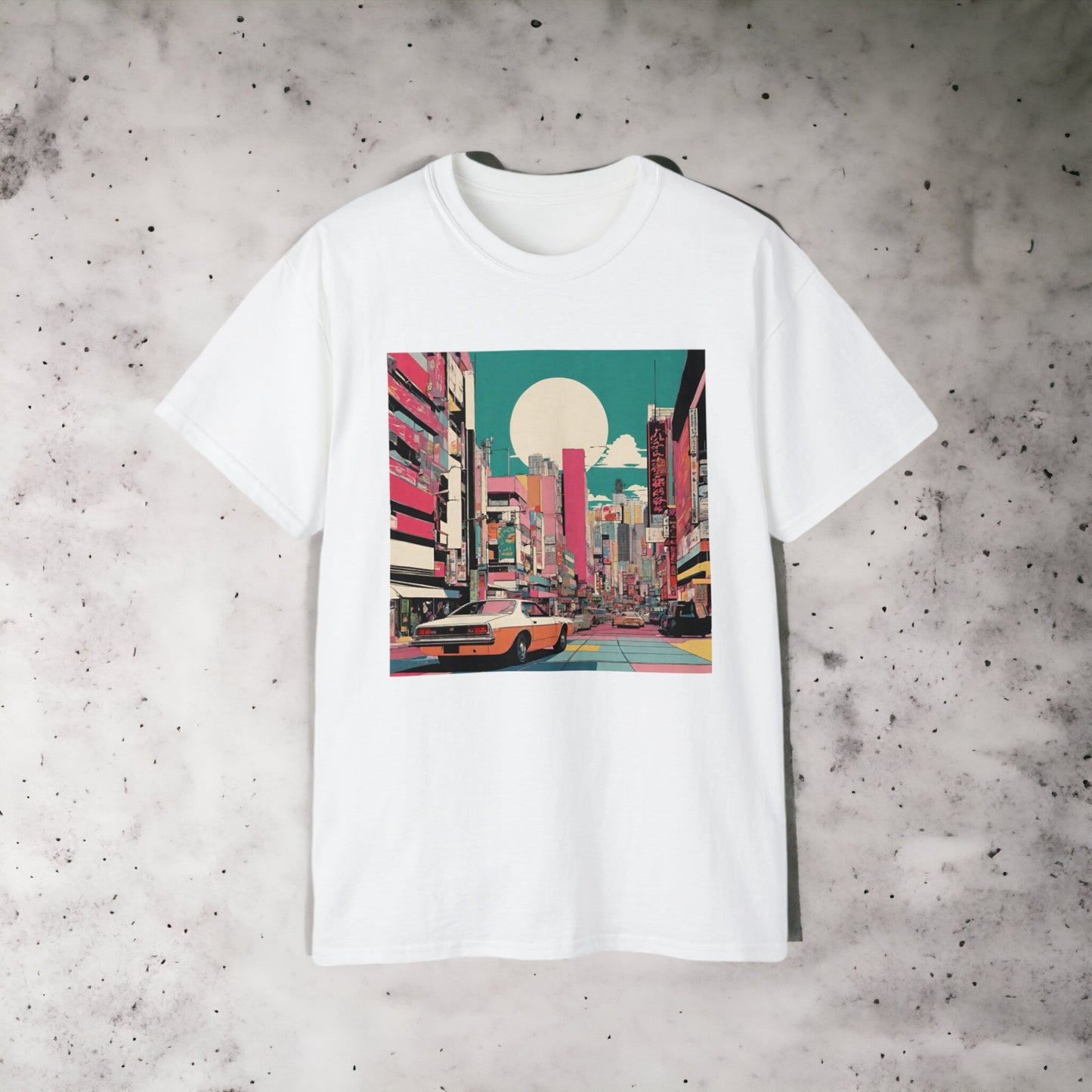 City Pop VII - Unisex Ultra Cotton Black or White Tee