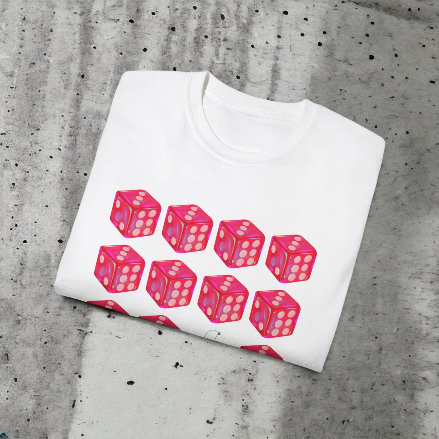 Cherry Dice - Unisex Ultra Cotton White or Black Tee