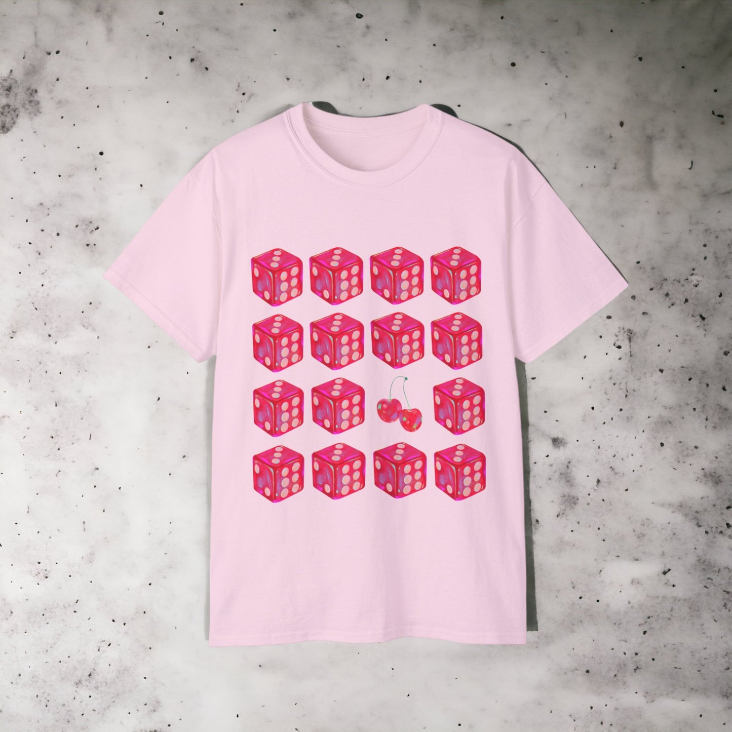 Cherry Dice - Unisex Ultra Cotton White or Black Tee