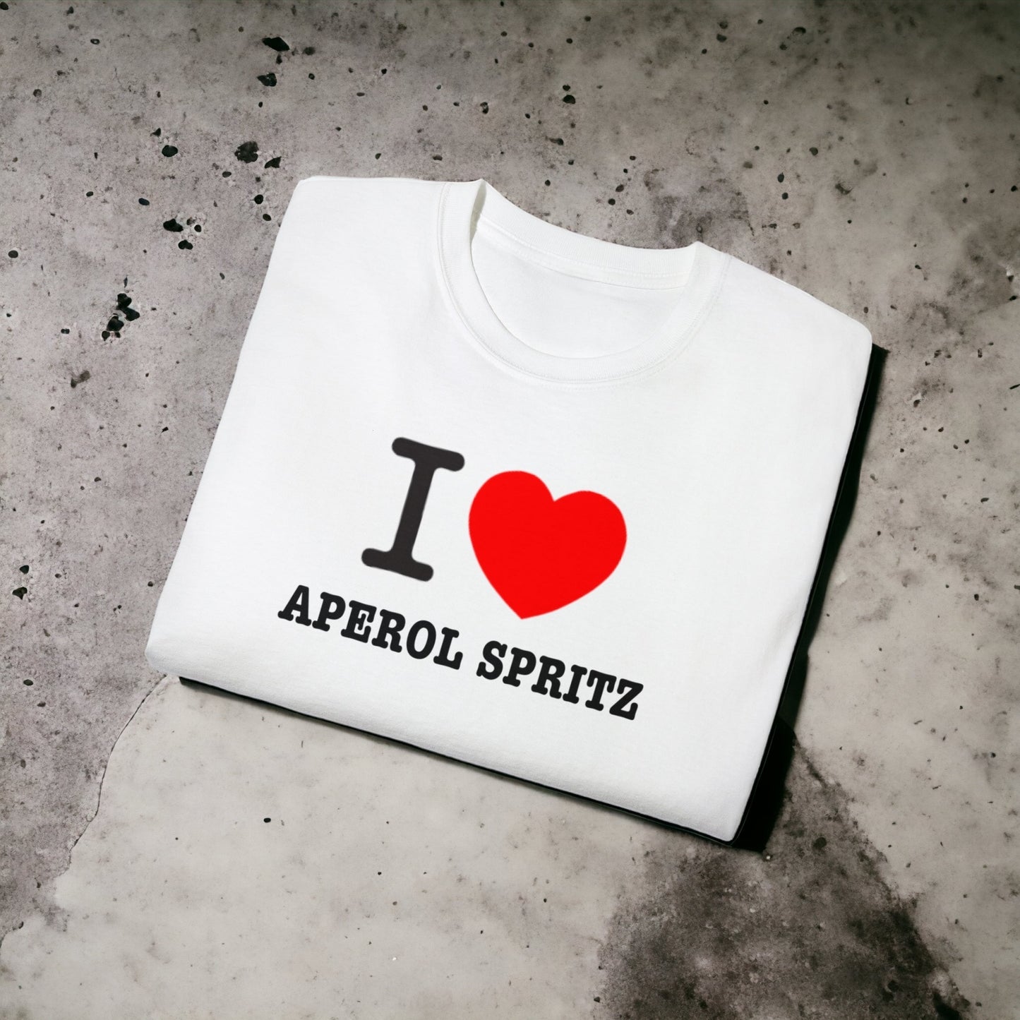 I Love Aperol Spritz - Unisex Ultra White Cotton Tee